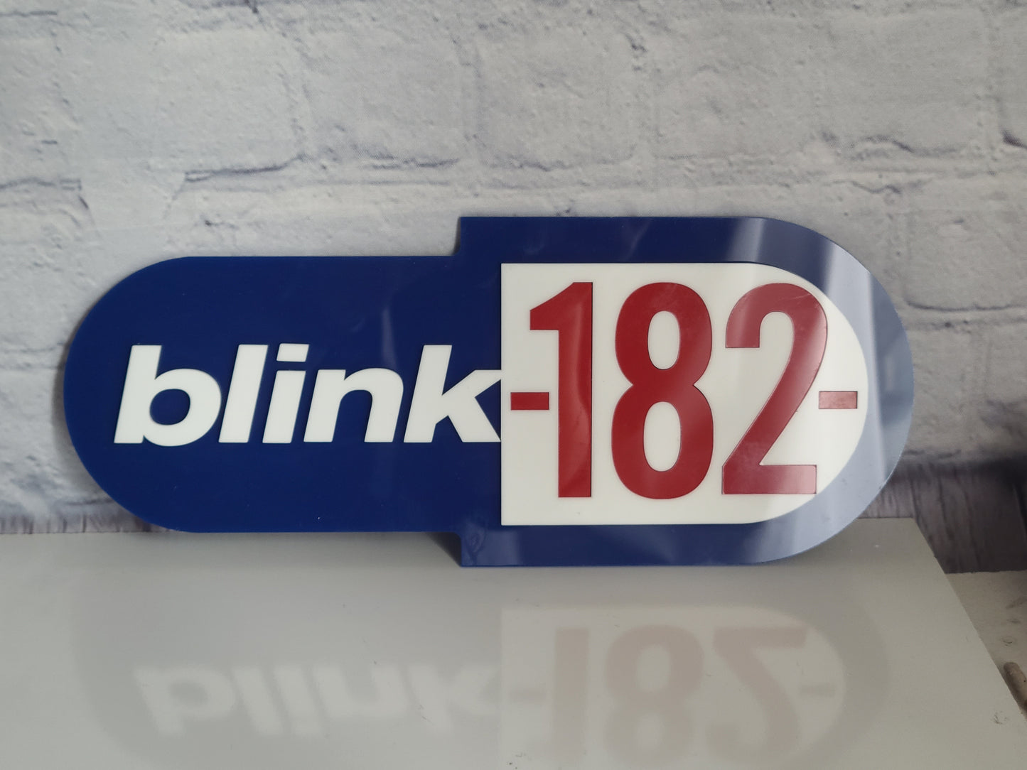 OLD SCHOOL BLINK 182 ACRYLIC LOGO SIGN