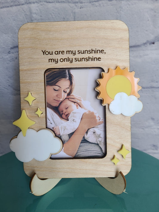 You Are My Sunshine WOOD FRAME MAGNET