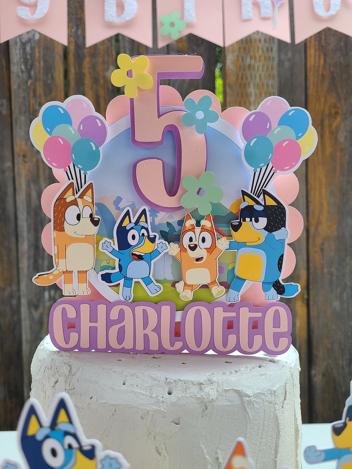 Bluey Cake Topper