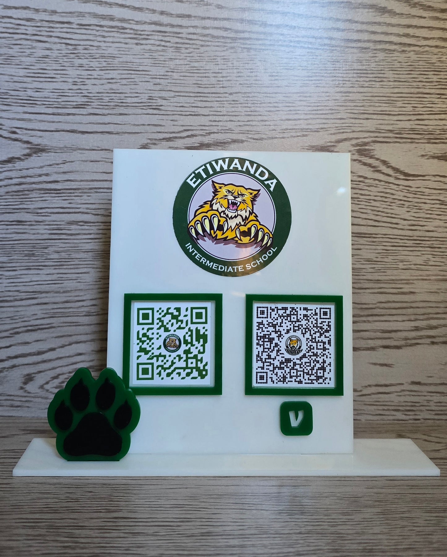 Social Media / Payment Acrylic Signs Arch