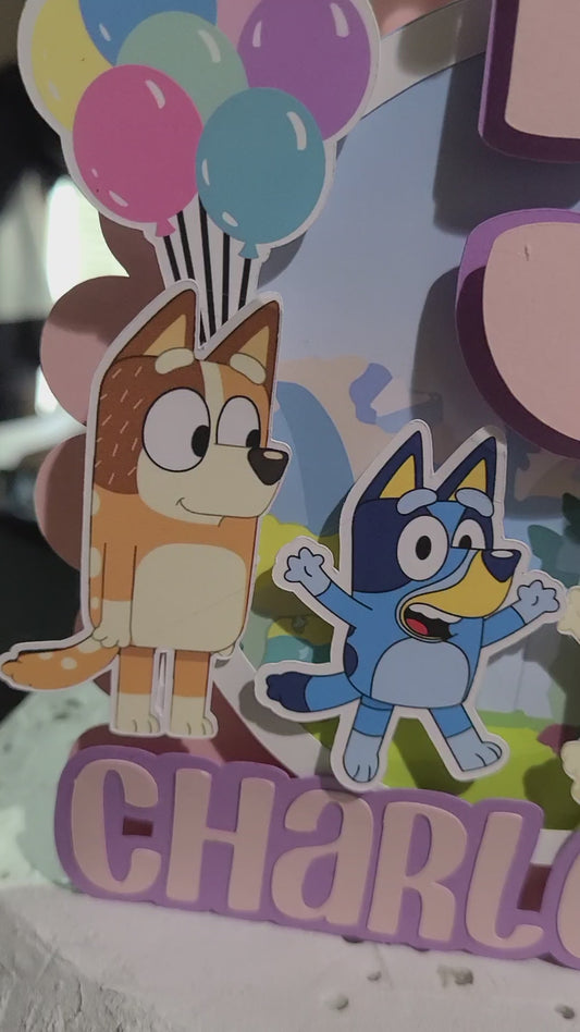 Bluey Cake Topper