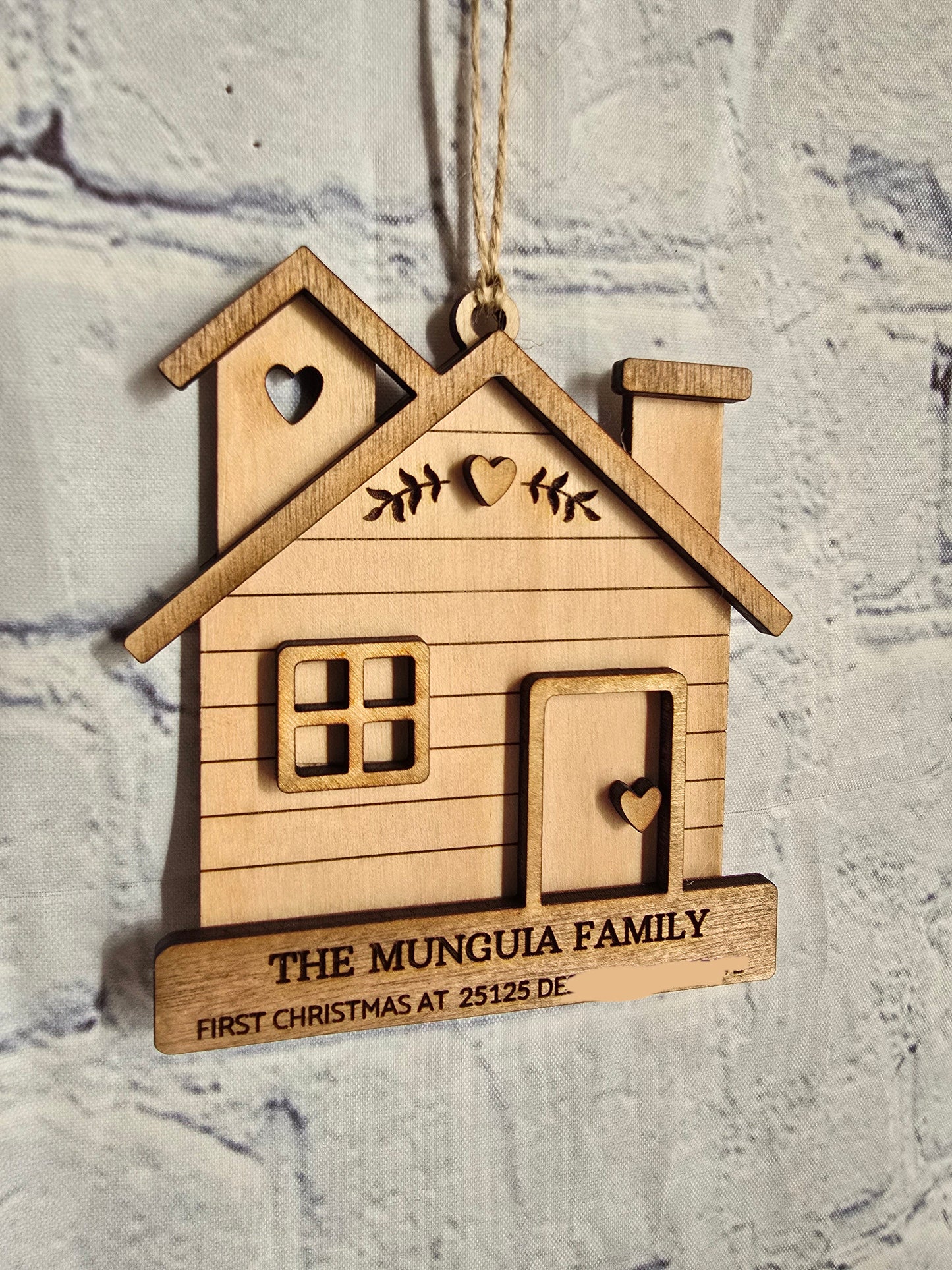 First Christmas at Address Ornament First Christmas in Our New Home