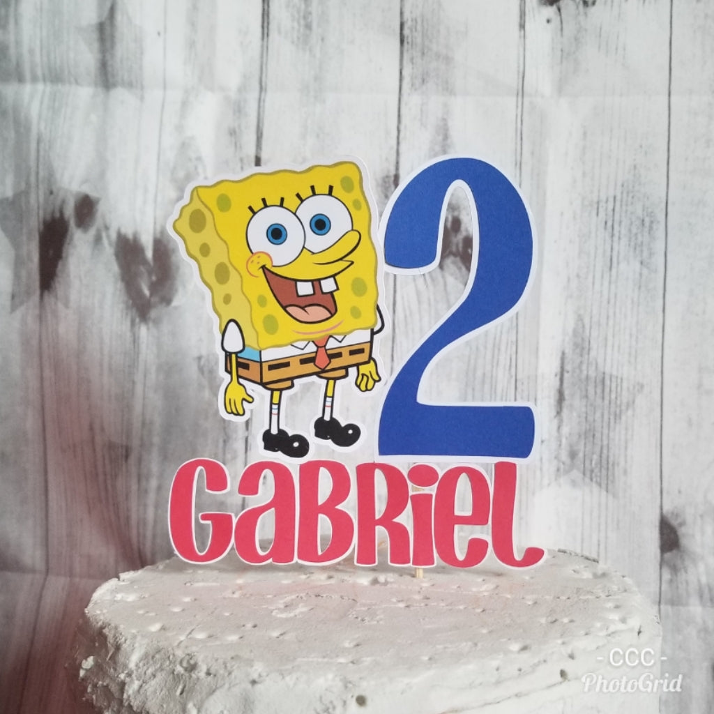 Spongebob Cake Topper Spongebob Cupcake Toppers