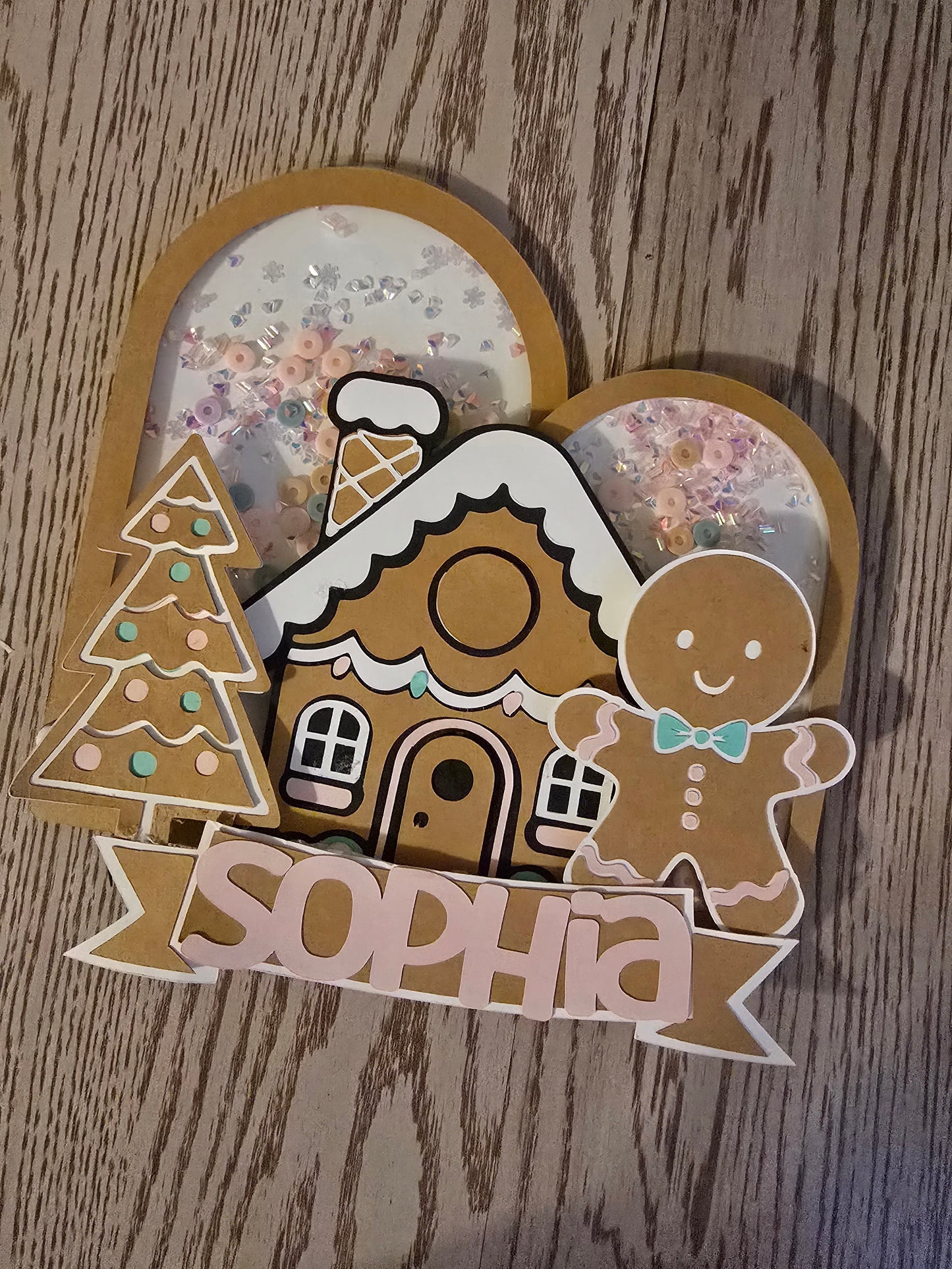 Gingerbread Christmas Cake Topper