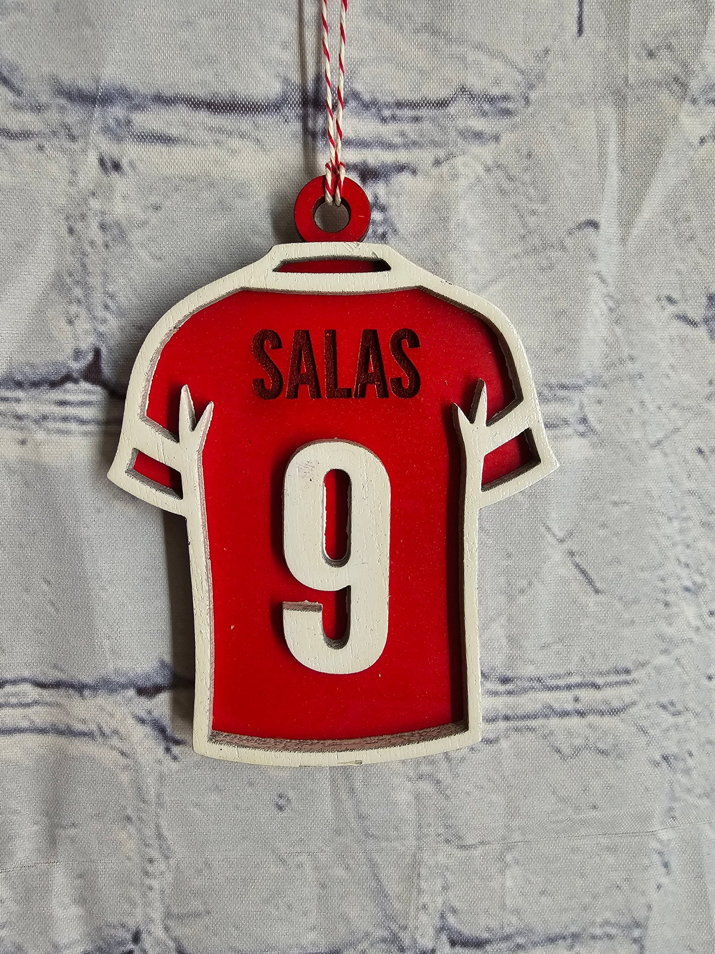 Basketball Jersey Ornament Custom Name and Number Soccer Football Baseball