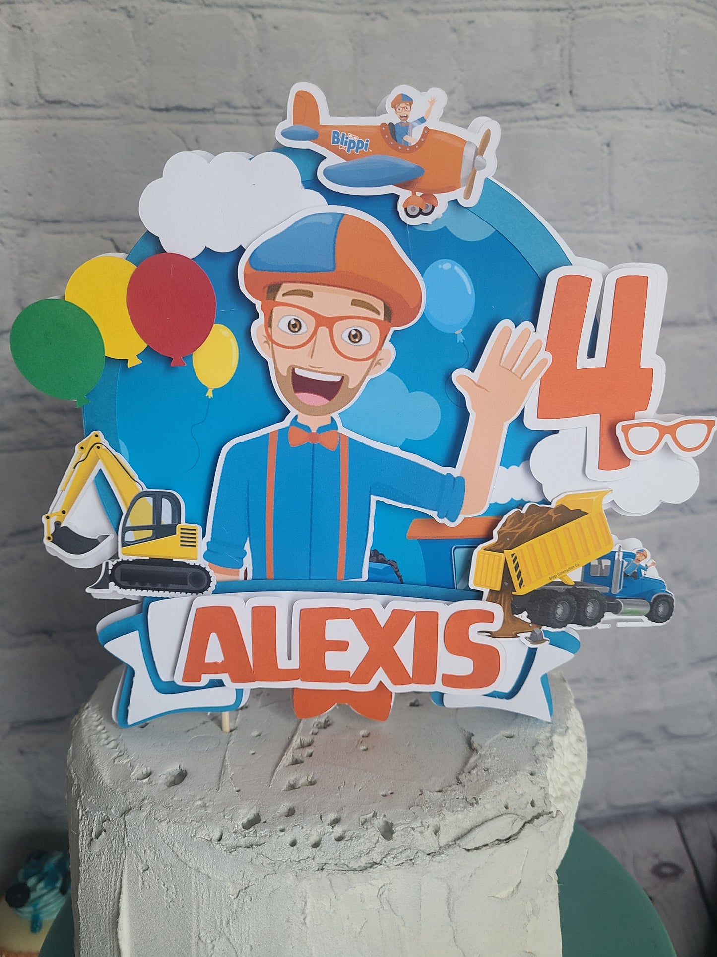Blippi Cake Topper