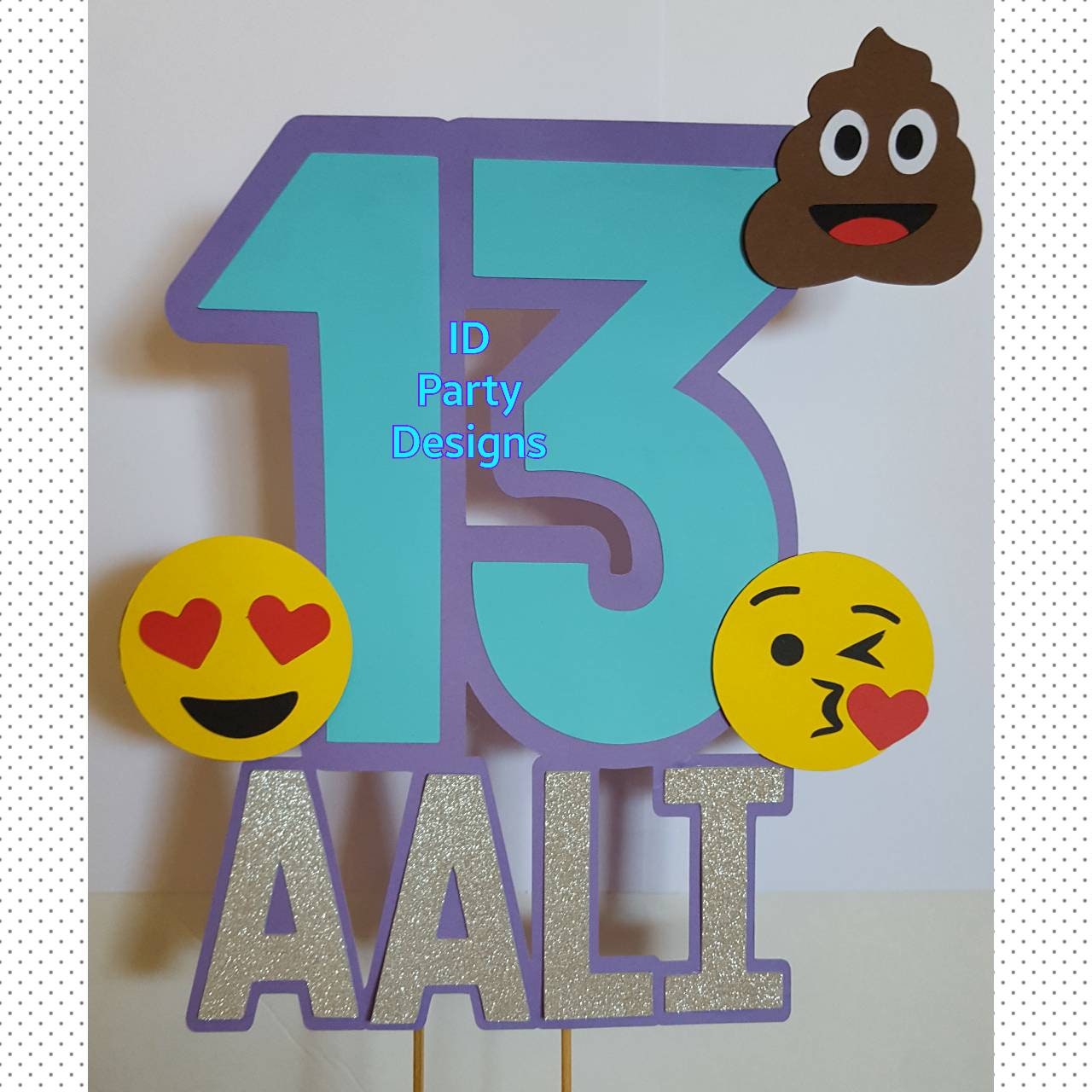 EMOJI CAKE TOPPER Emoji Party Emoji Birthday Emoji Cake Emoji Topper Emoji Decorations Emoji Customized Personalized