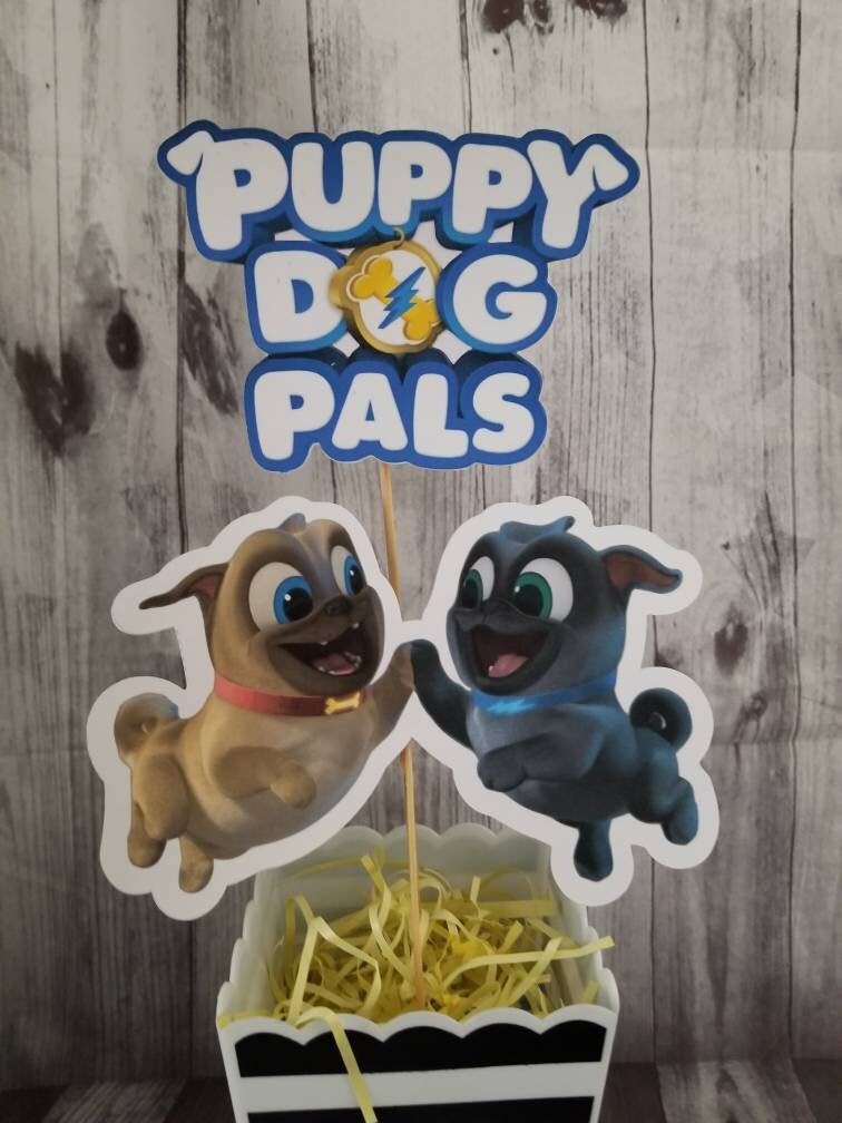 PUPPY DOG PALS Centerpiece Cutouts Rollie Bingo Disney Dogs Puppy