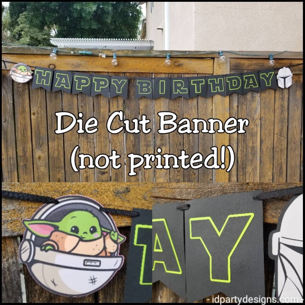 BABY YODA MANDALORIAN banner Star Wars The Child