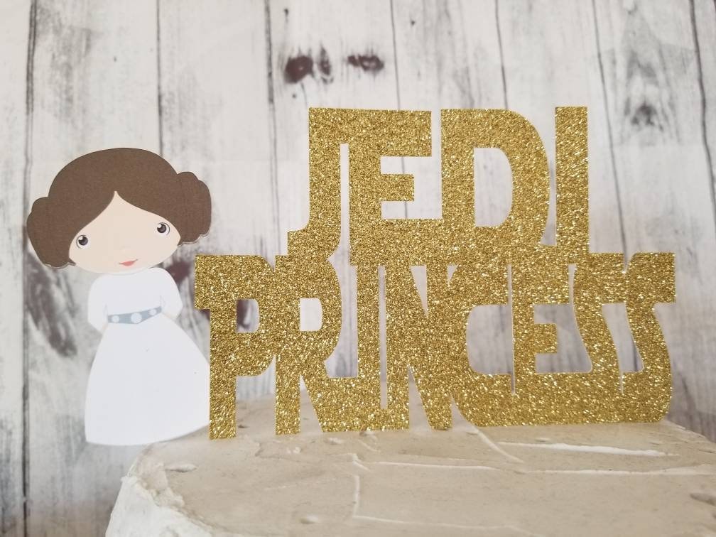 STAR WARS BABY Shower Cake Topper Any Phrase available Jedi Princess Princess Leia Its a Girl Baby Princess The Force Yoda Darth Vader