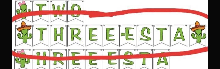 UNO CACTUS FIESTA Two Three-esta Mexican Latin
