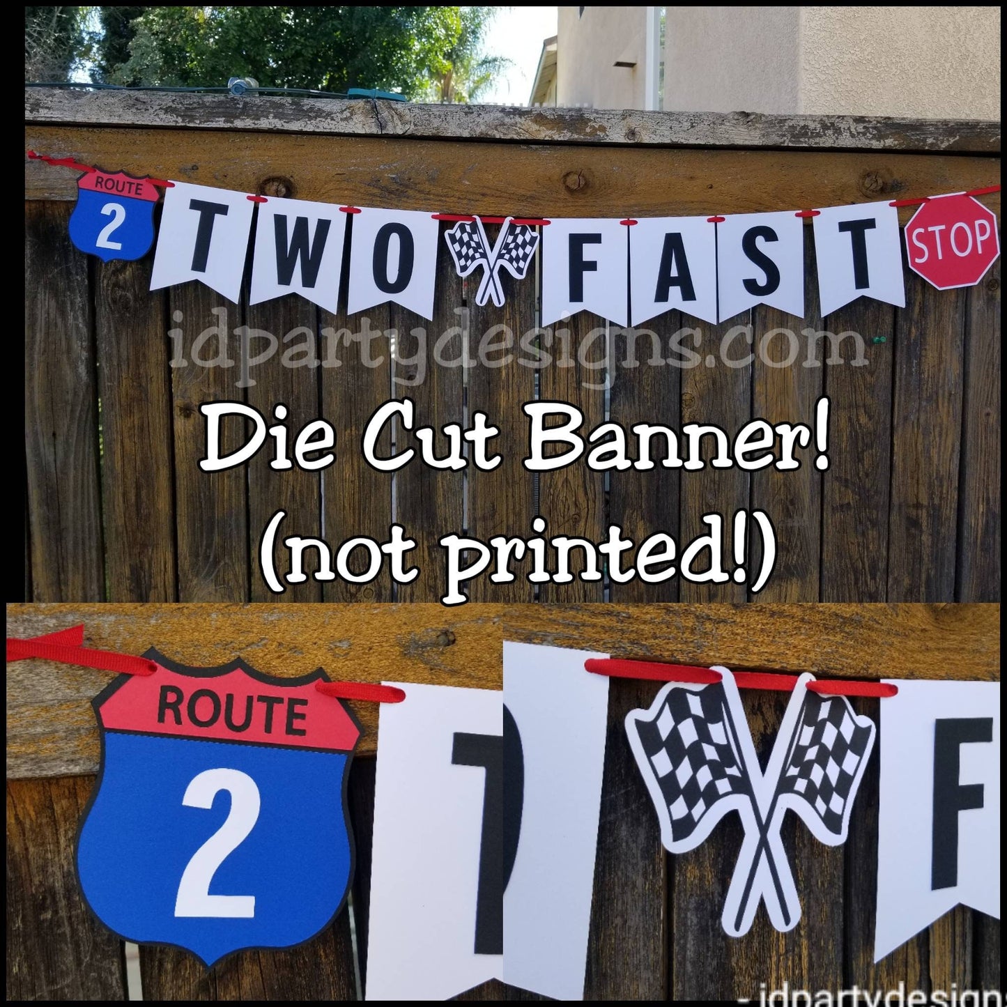 TWO FAST BANNER Car Birthday Speed Limit 2 2nd Birthday Wheels Birthday Wheels Cake