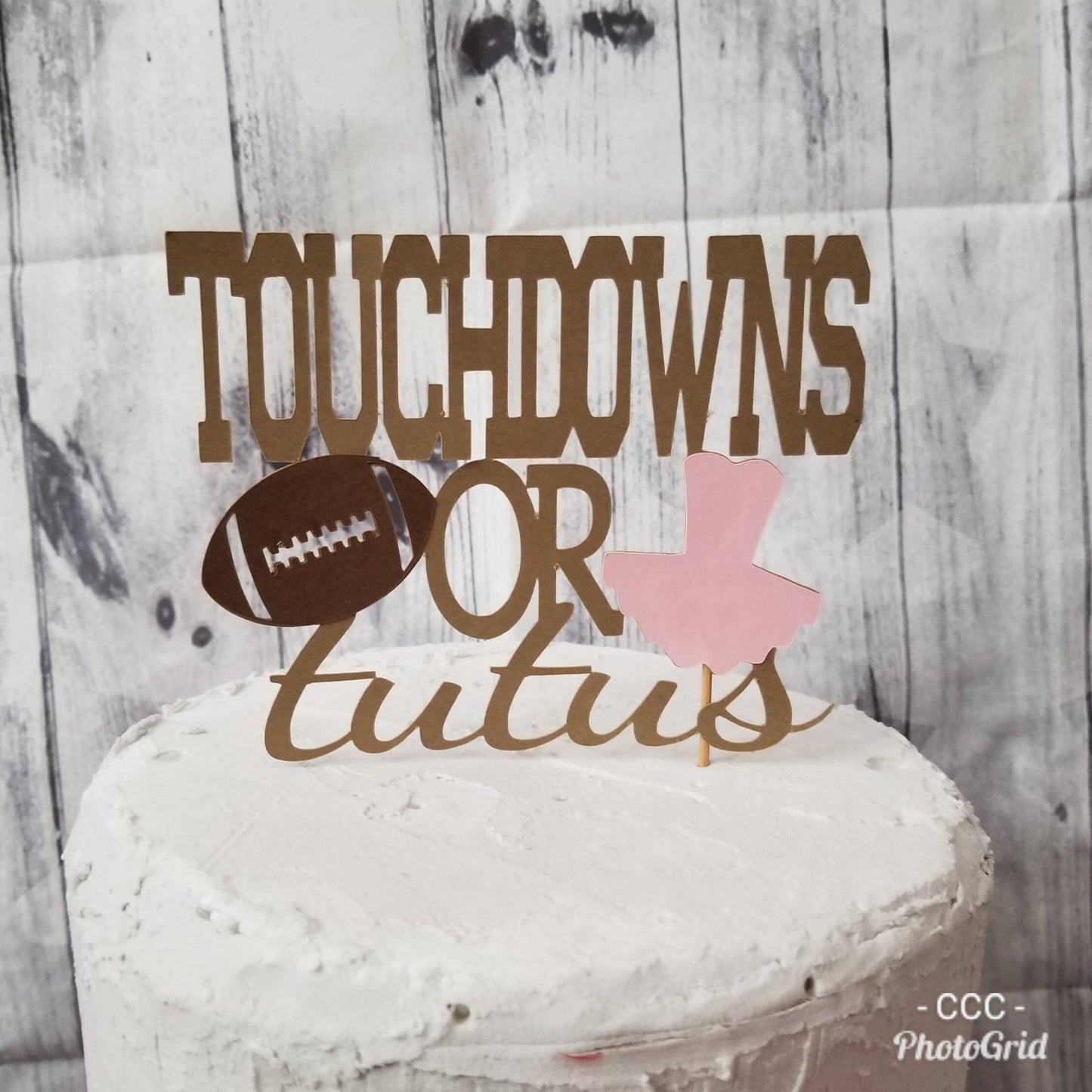 TUTUS OR TOUCHDOWNS Touchdowns or Tutus Gender Reveal Package Gender Reveal Party Gender Reveal Decorations