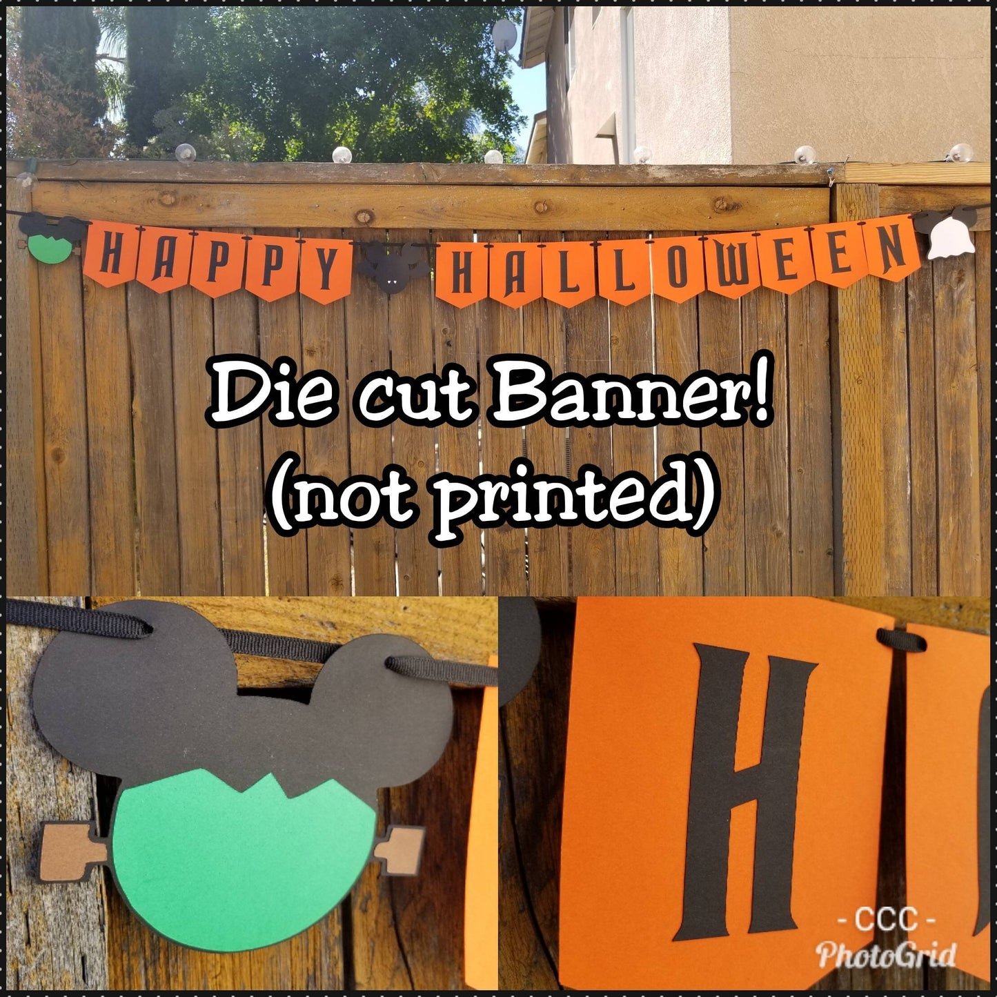 MICKEY DISNEY HALLOWEEN Wood Garland Ghost Mickey Pumpkin Haunted Mansion Mickeys Not So Scarey Halloween