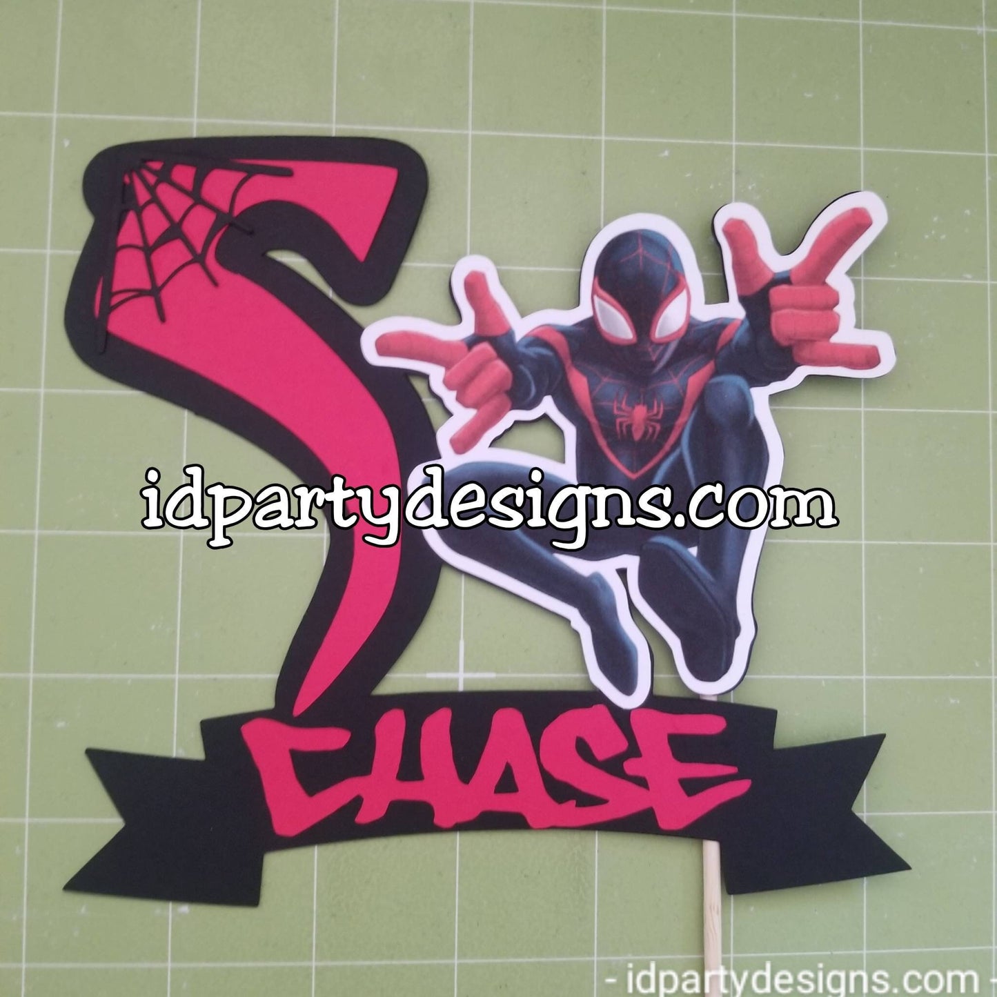 MILES MORALES SPIDERMAN into the Spider VeRSE Spiderverse CaKE ToPPER Miles Morales Spider Gwen Birthday Super Hero Decorations