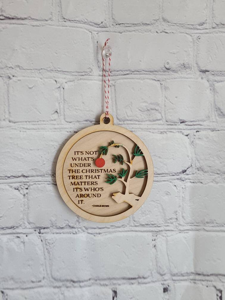 ENGAGEMENT WOOD ORNAMENT Custom Ornament 1st Christmas Engaged Decor We're Engaged