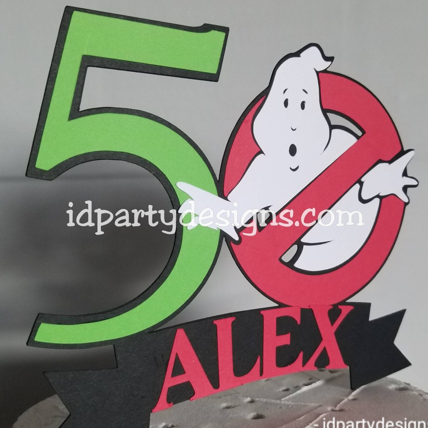 GHOSTBUSTERS CAKE TOPPER Birthday 40th Baby shower Centerpiece i ain't afraid of no ghosts Cake topper Cupcake toppers