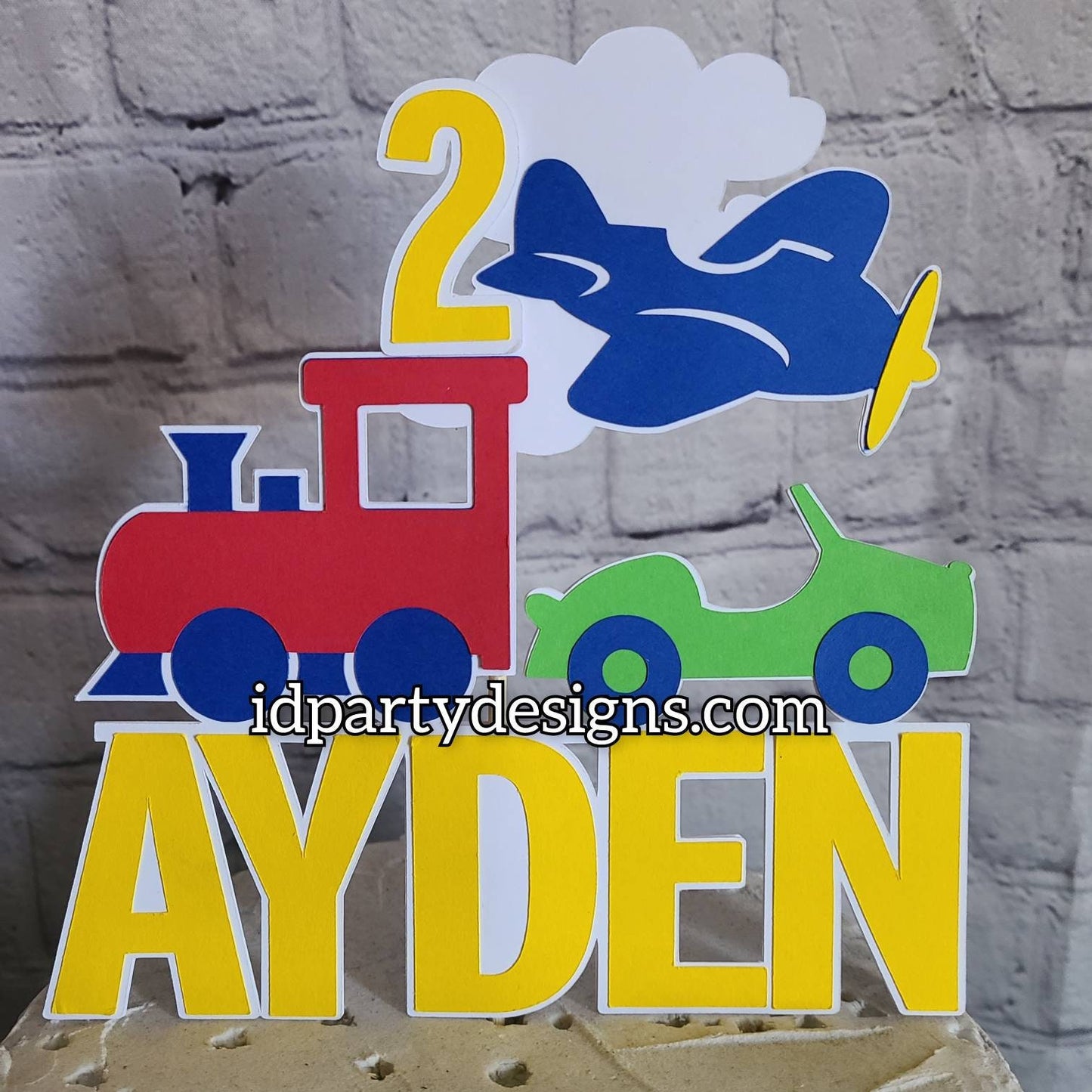 TRANSPORTATION CAKE TOPPER Train Cake Car Cake Trains Planes and Automobiles Birthday Transportation Cake Things That Go