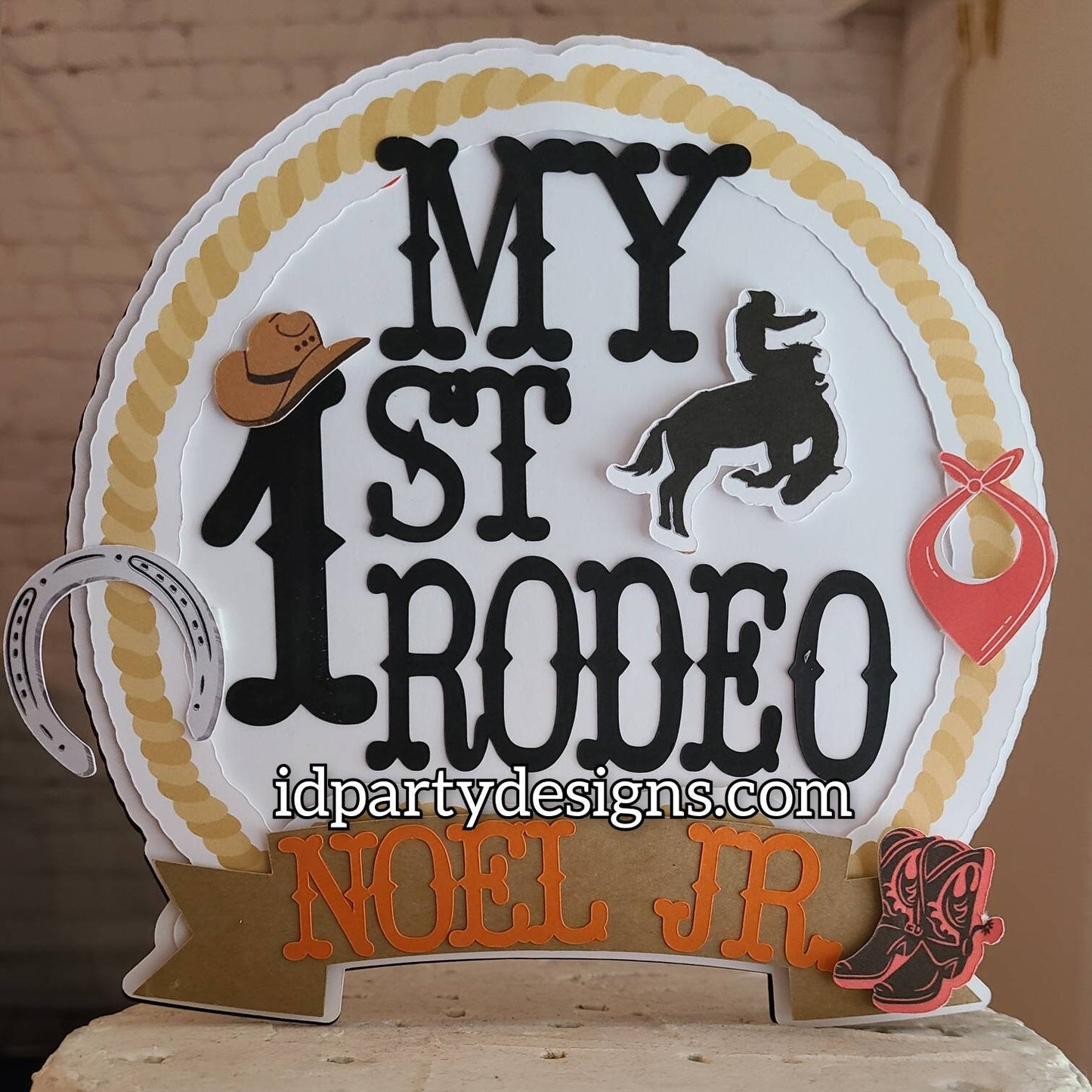 FIRST RODEO 1ST Birthday Cowboys Farm Horse Banner