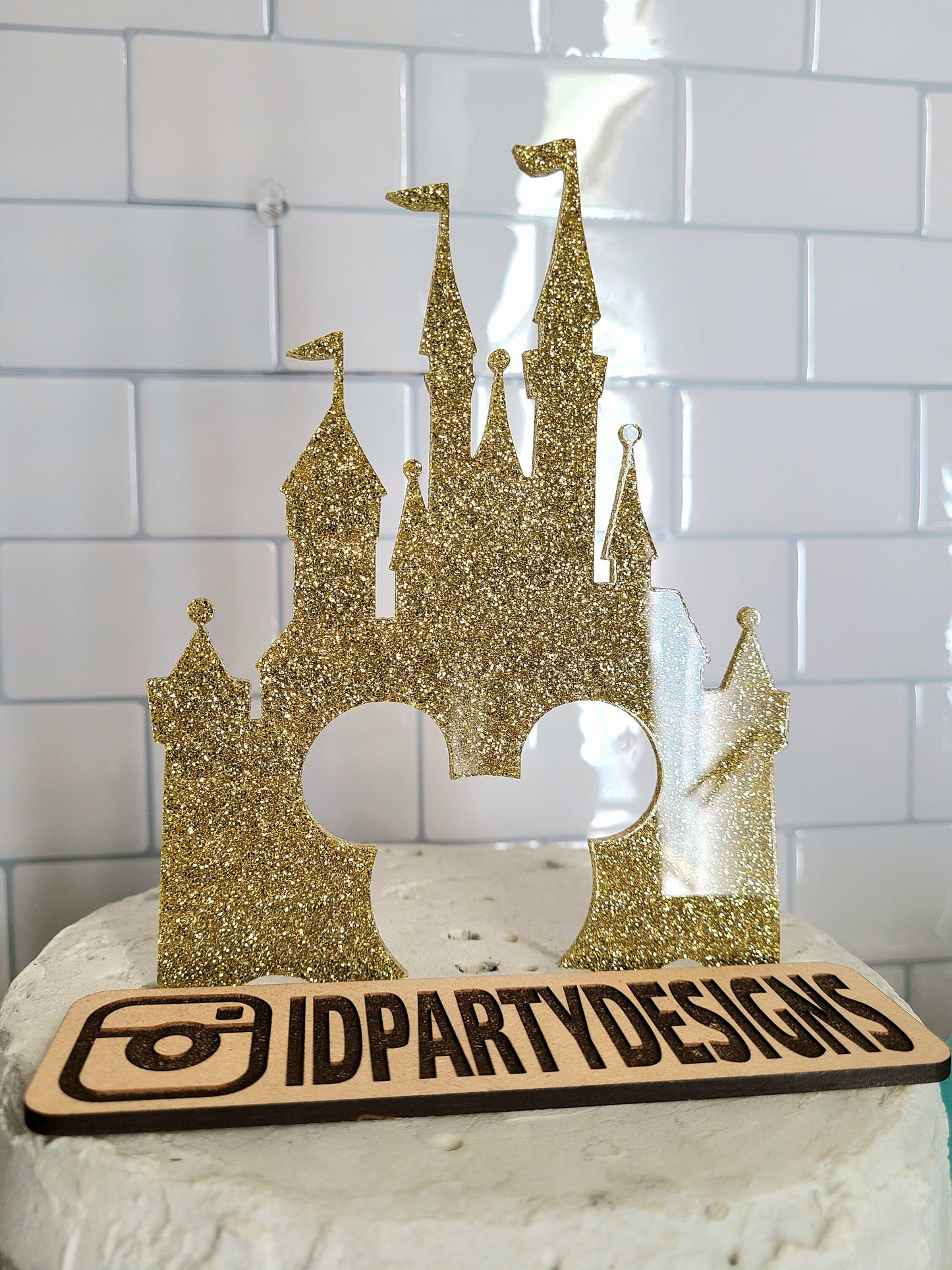 MINNIE MOUSE CAKE Topper Disneyland Castle You choose bow color