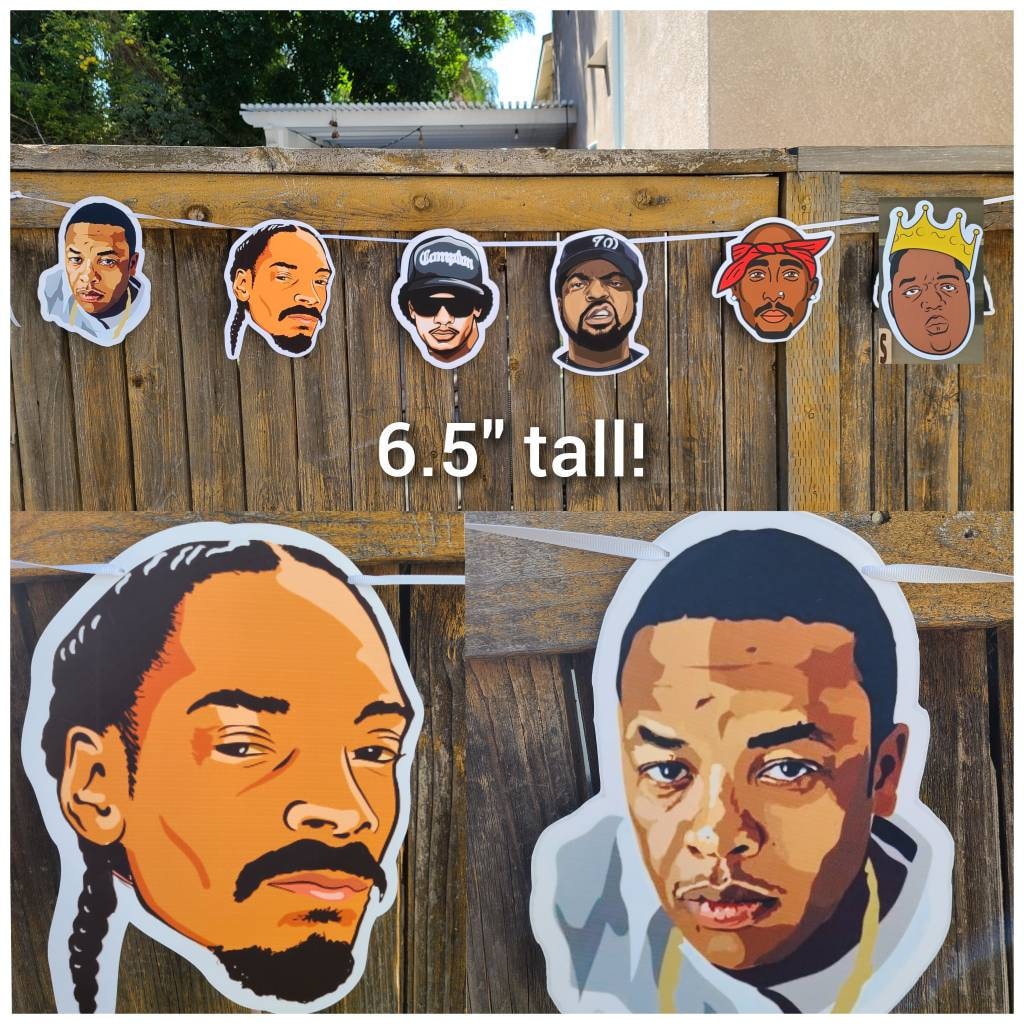 90s HIP HOP BIRTHDAY Cake Topper 90s Themed I love the 90s Ice Rappers Gangsta Rap All a Dream Gangsta Party