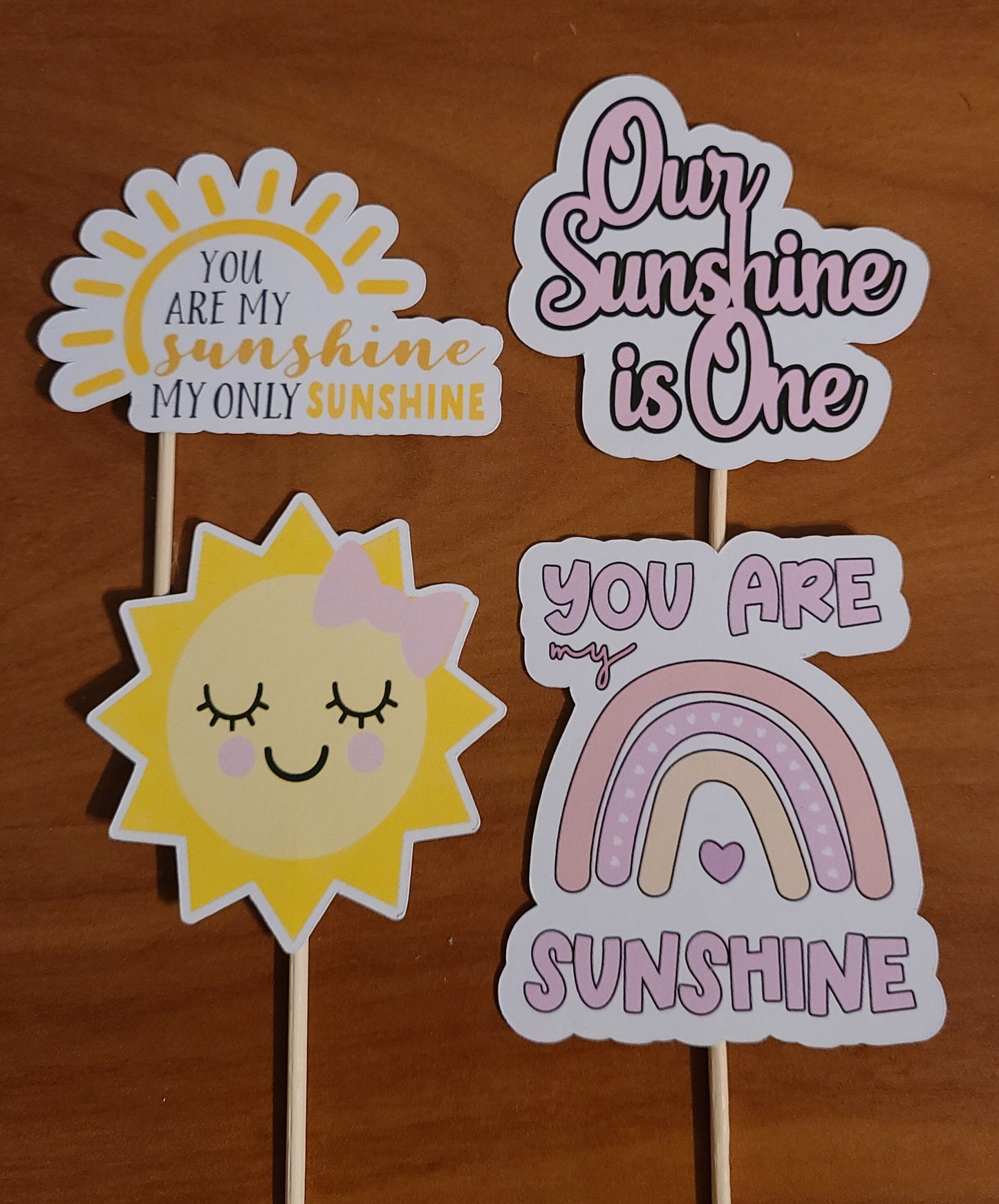 OUR SONSHINE MY Sunshine Sun 1st Birthday my Only Sunshine Cake Topper Banner