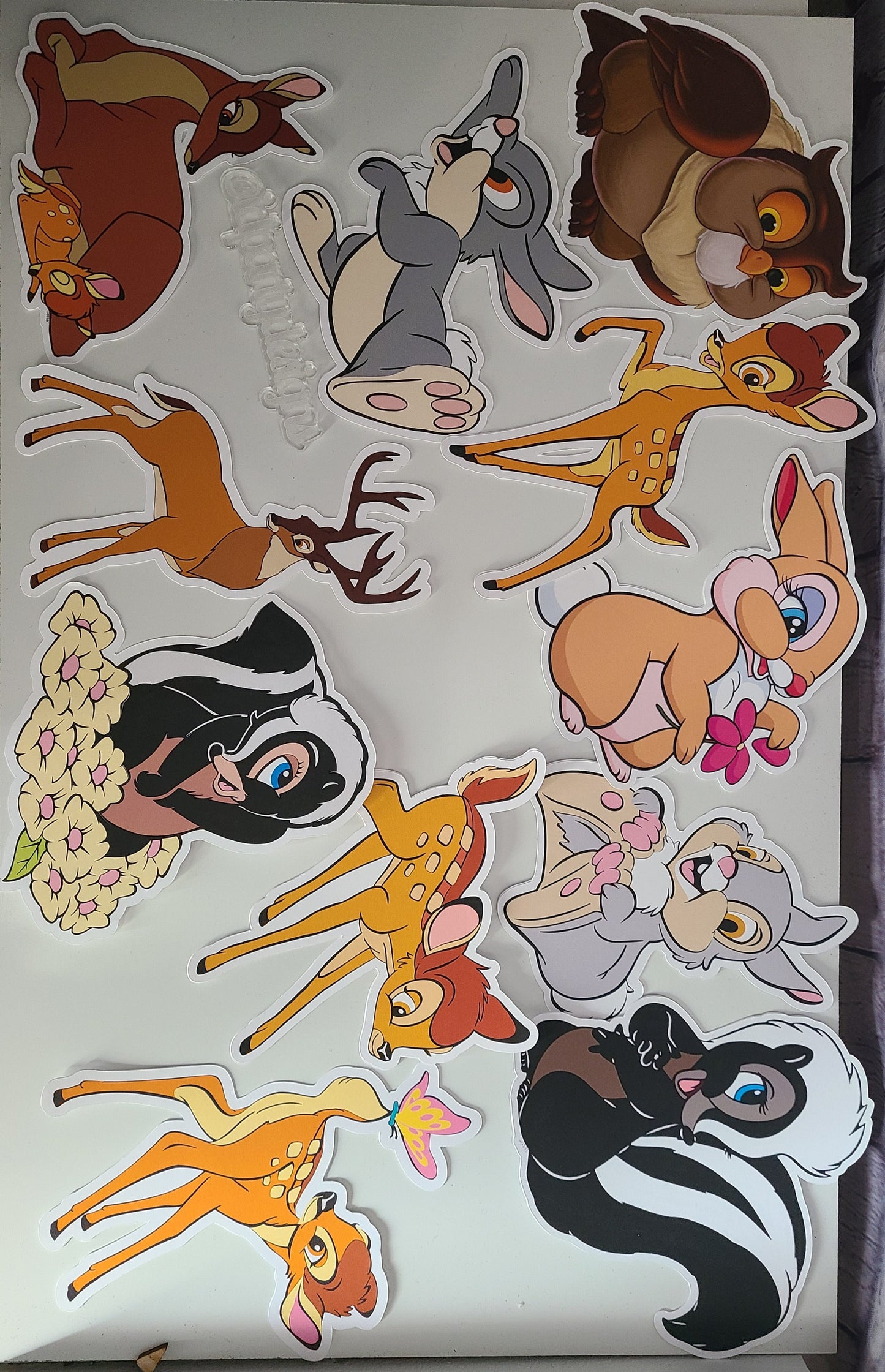 BAMBI THUMPER CUTOUTS Centerpiece Cut Outs Shower Bambi Birthday Thumper Banner Flower Banner Disney Baby Banner