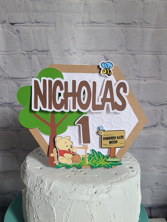 WINNIE THE POOH Cake Topper Birthday Winnie the Pooh Birthday Baby Pooh Baby Piglet Baby Tigger Baby Eeyore