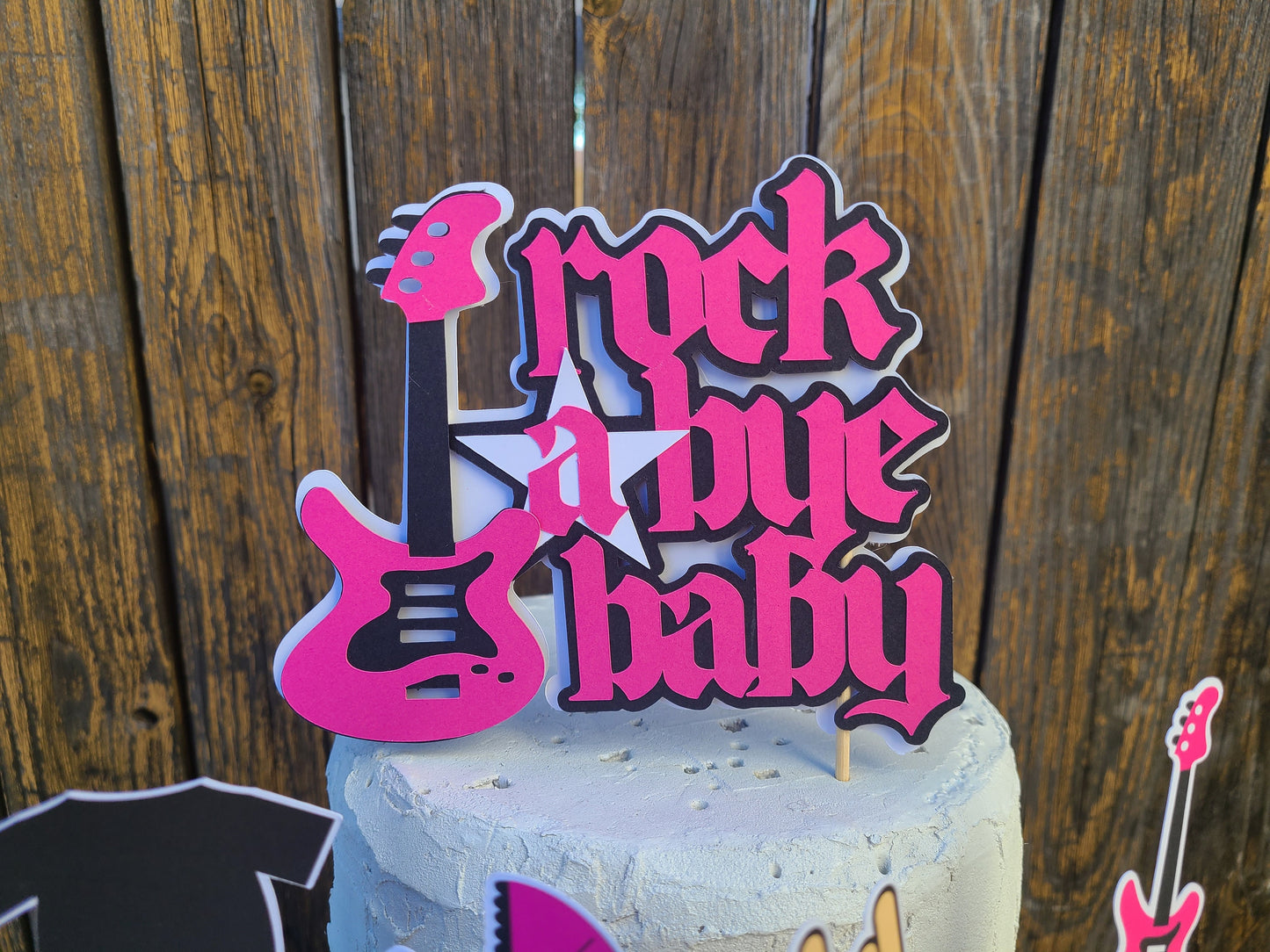 BOYS ROCK A BYE Girls Rock Rock A Bye Baby Born to Rock Rockstar Baby Shower Rock Birthday Music Birthday