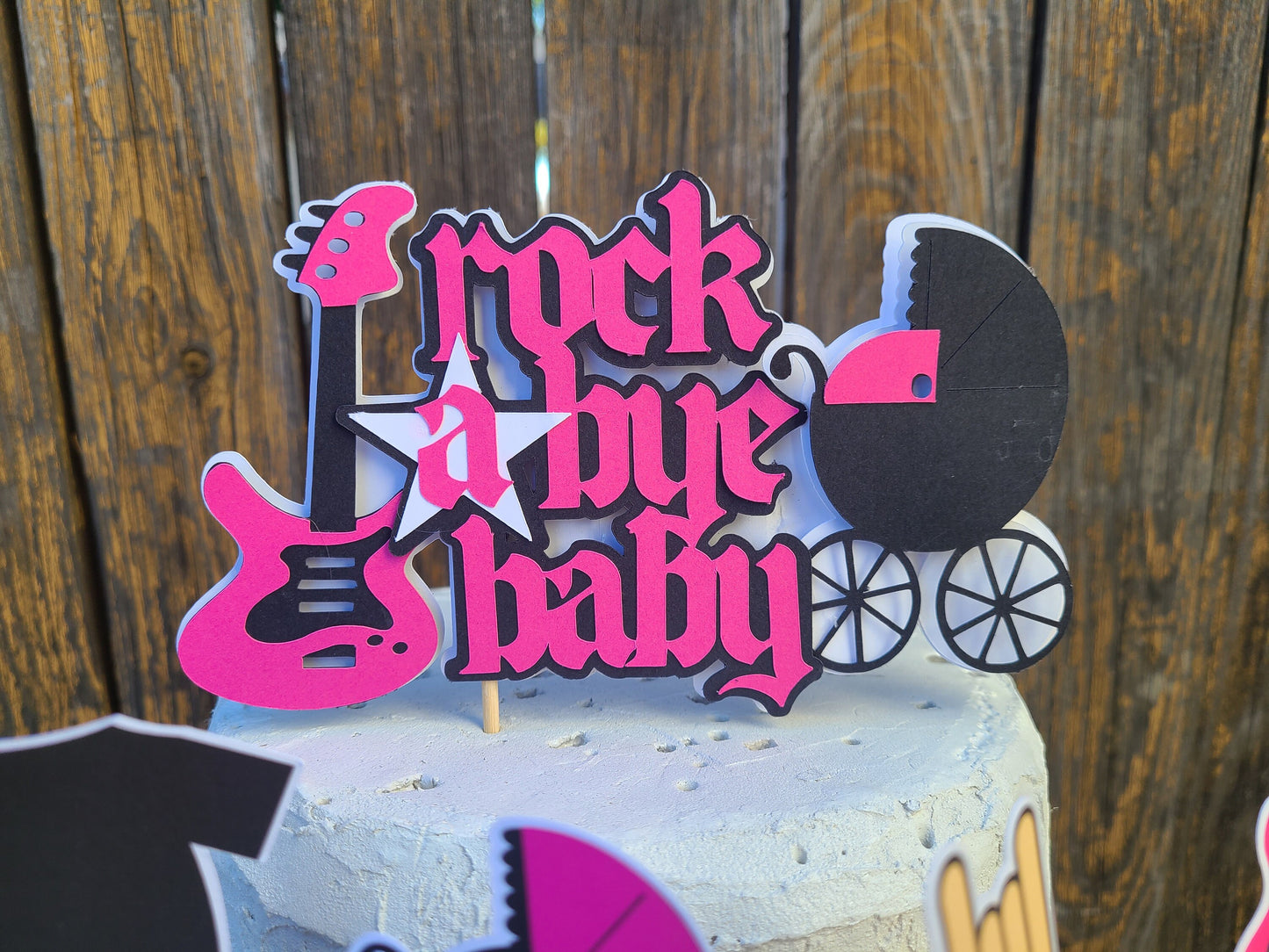 BOYS ROCK A BYE Girls Rock Rock A Bye Baby Born to Rock Rockstar Baby Shower Rock Birthday Music Birthday
