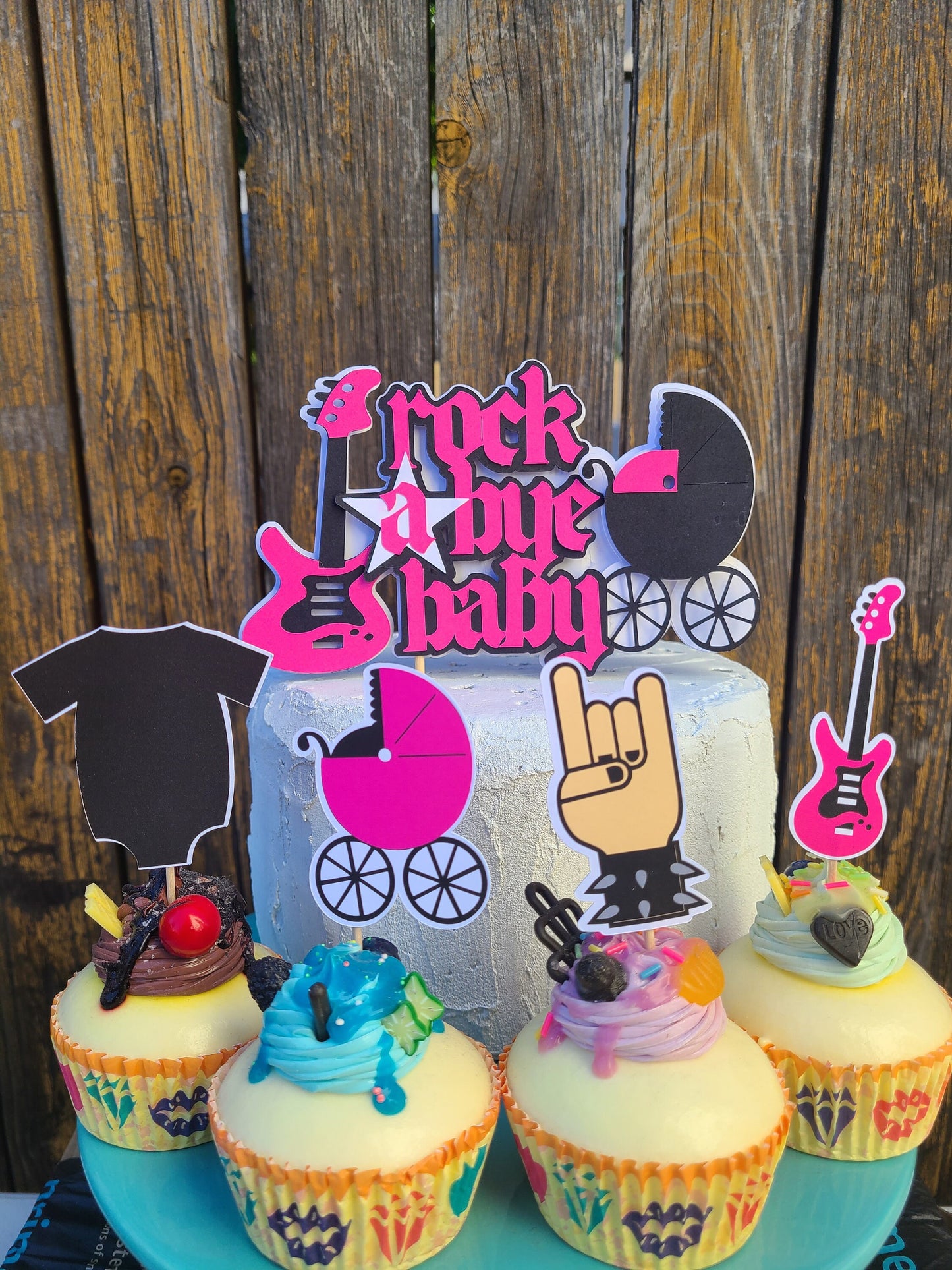 BOYS ROCK A BYE Girls Rock Rock A Bye Baby Born to Rock Rockstar Baby Shower Rock Birthday Music Birthday