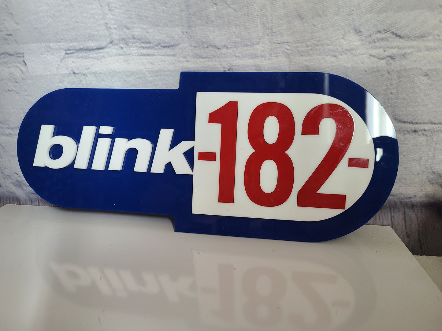OLD SCHOOL BLINK 182 ACRYLIC LOGO SIGN  TAKE OFF YOUR PANTS & JACKET