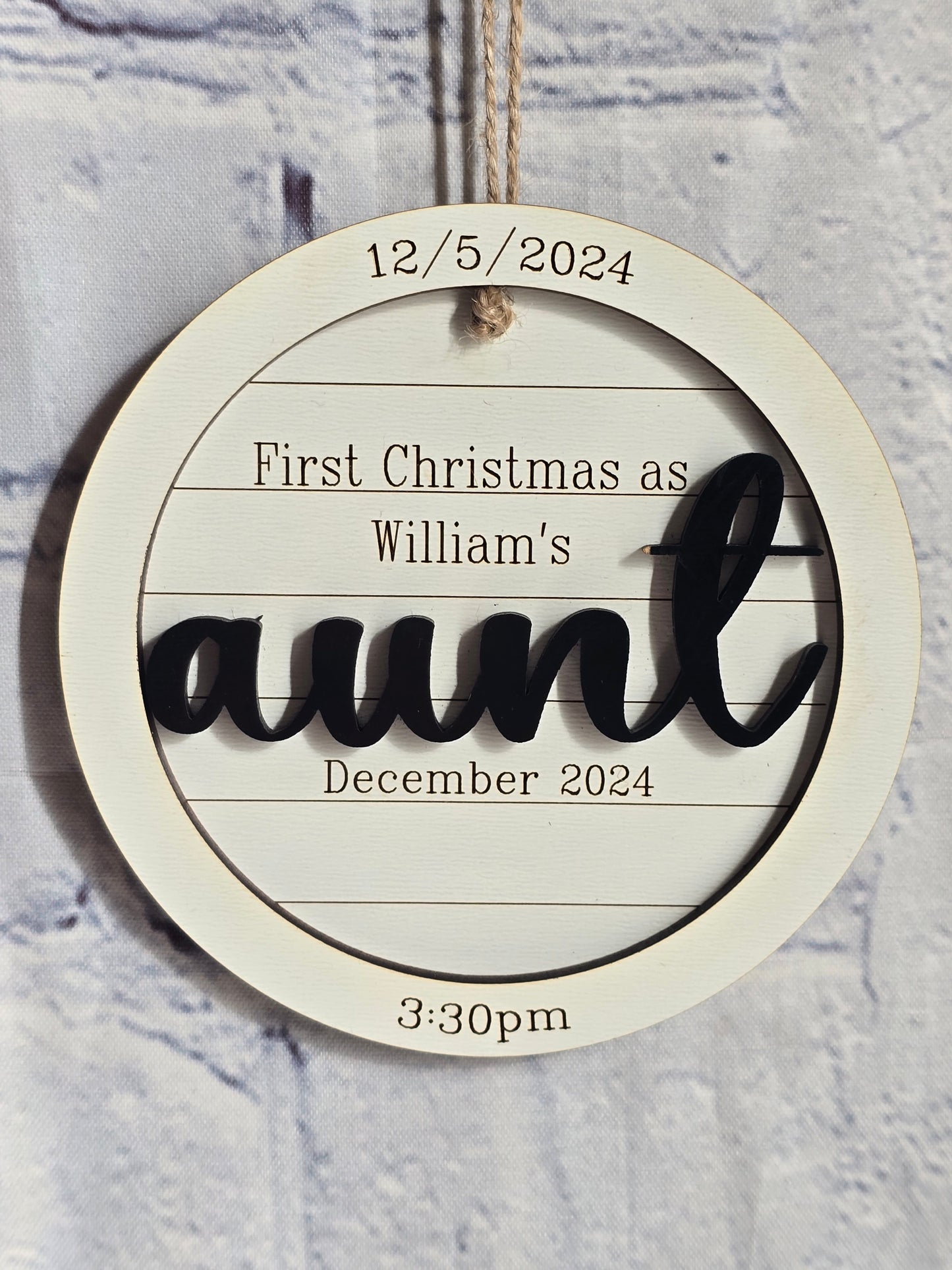 First Christmas as a Mom Dad Aunt Uncle Grandma Grandpa Grandparent