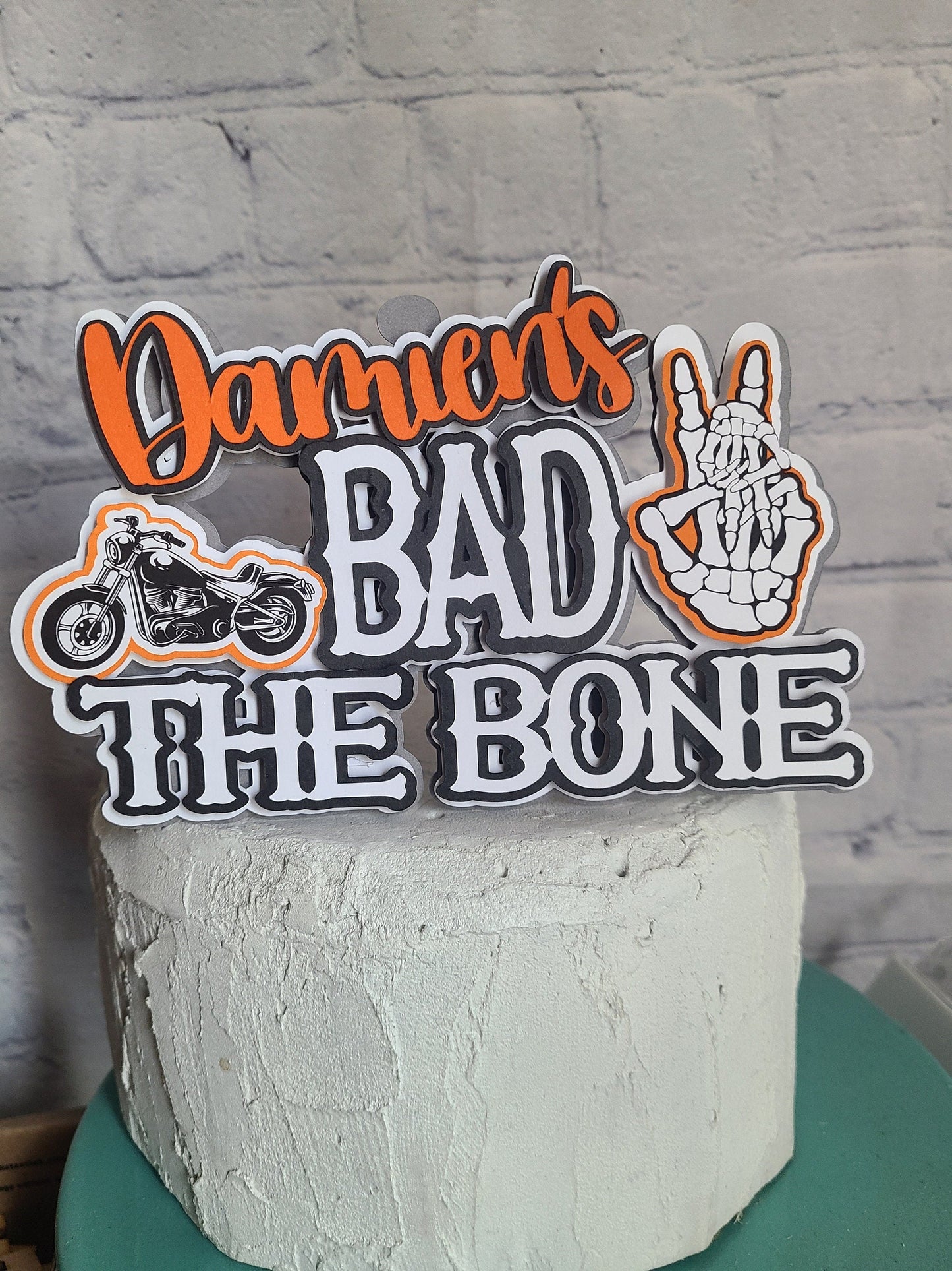 BAD TWO the BONE Bad 2 the Bone 2nd Birthday Motorcycle birthday