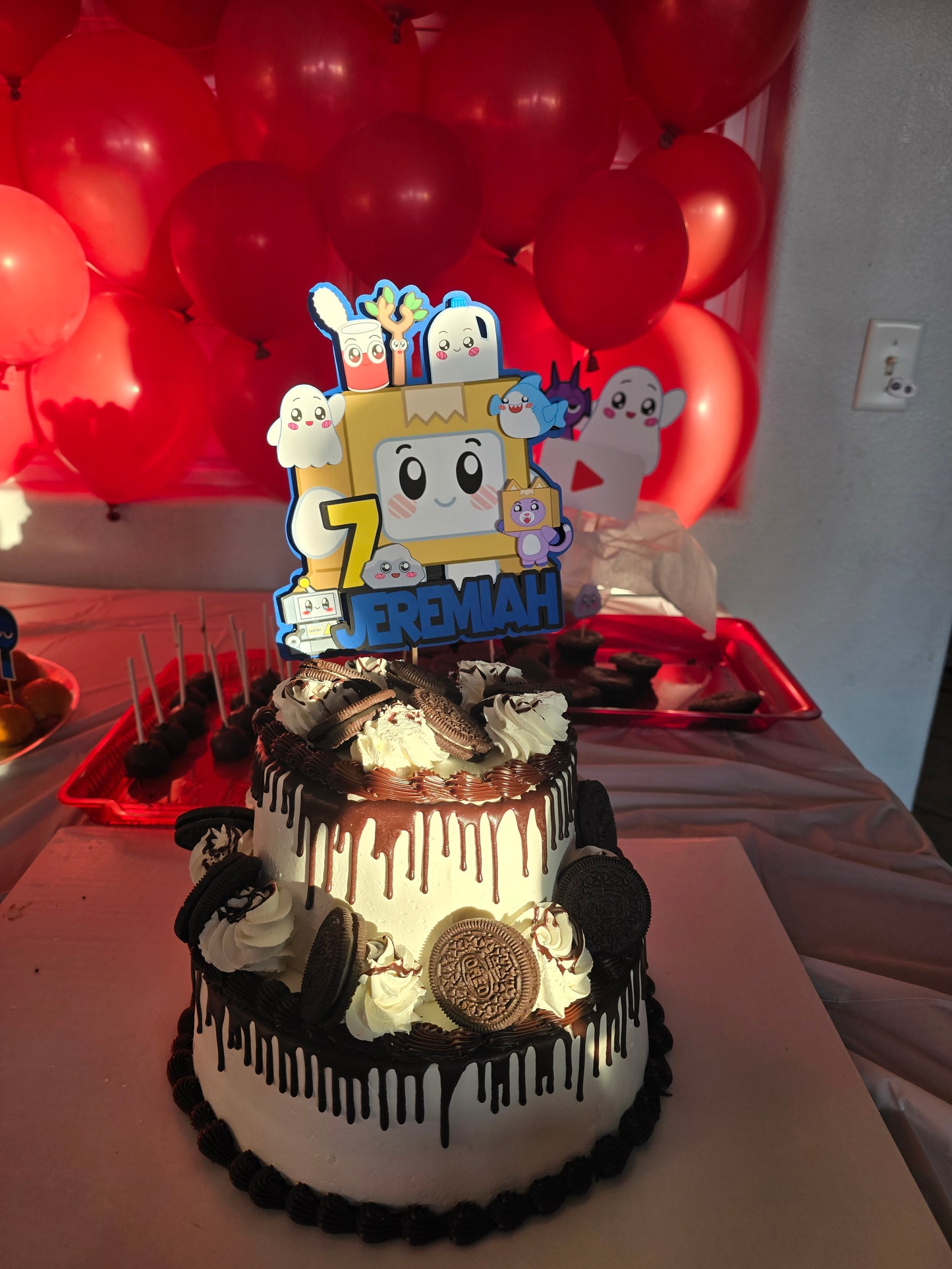 Lanky Box Cake Topper Cupcake Toppers Birthday Banner