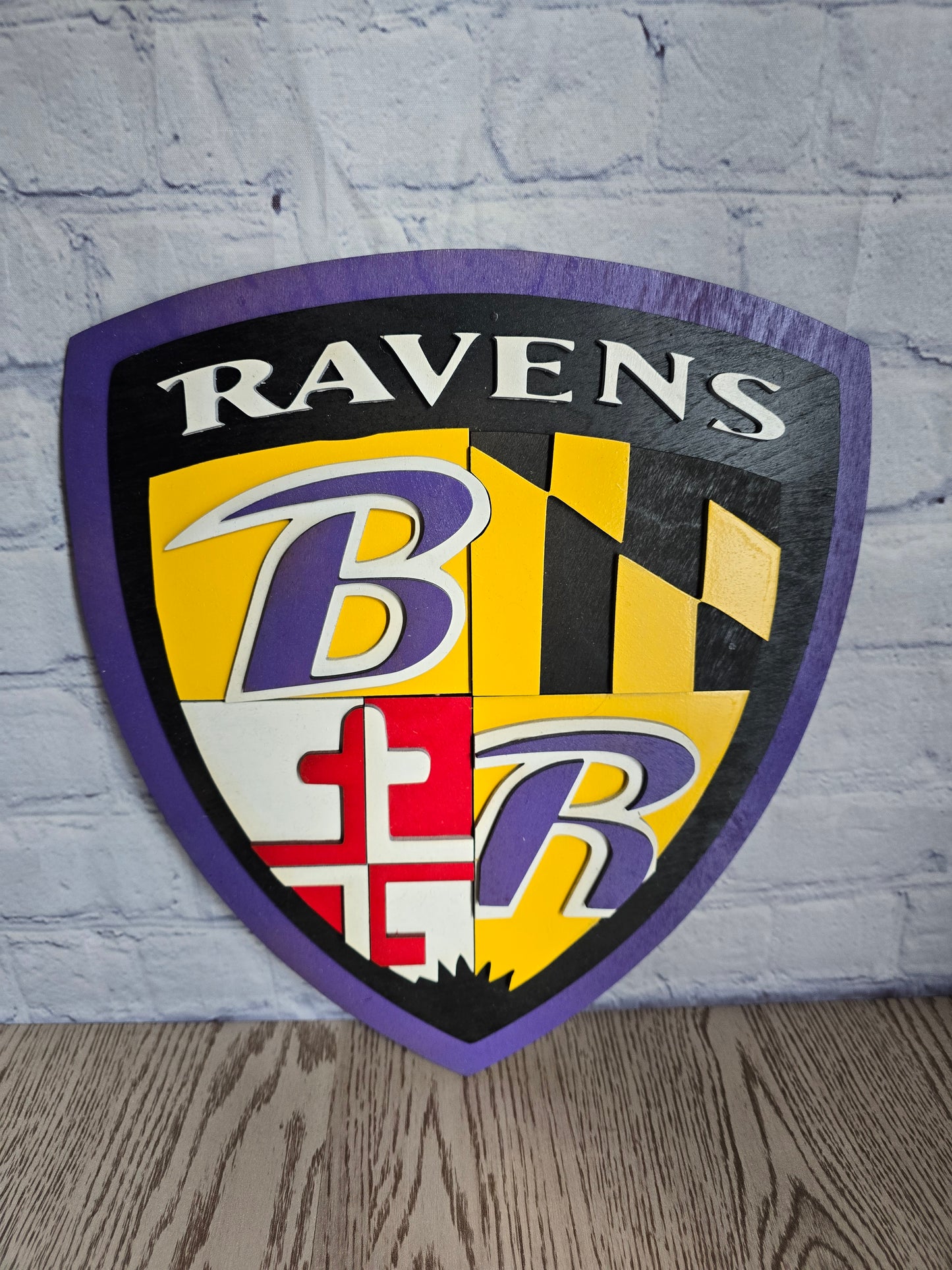 Ravens Coat Of Arms Shield Baltimore Ravens