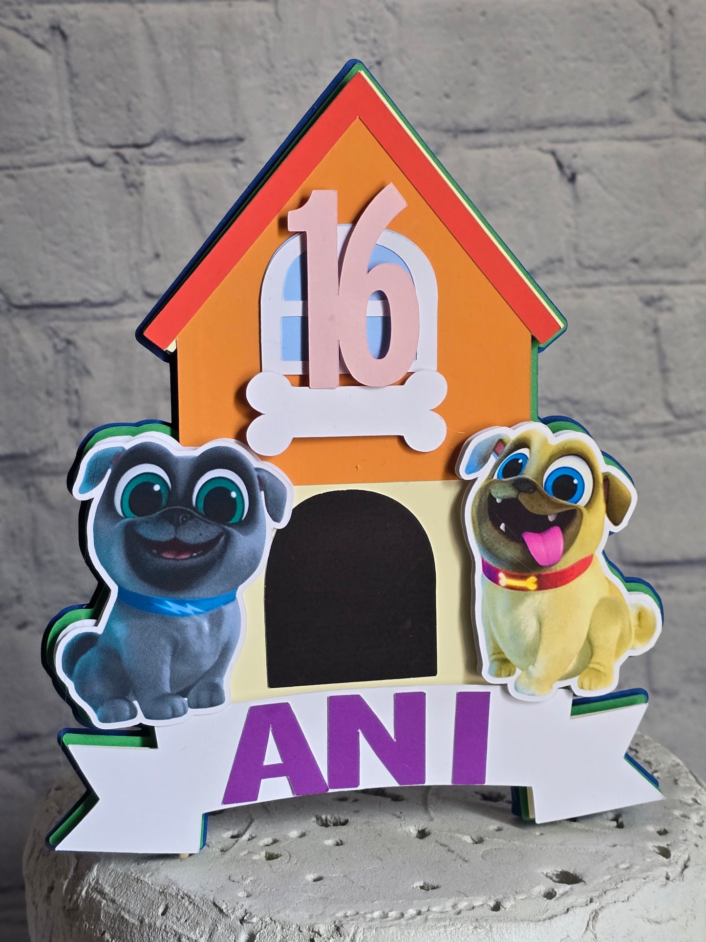 Puppy Dog Pals Cake Topper Bingo Rolly