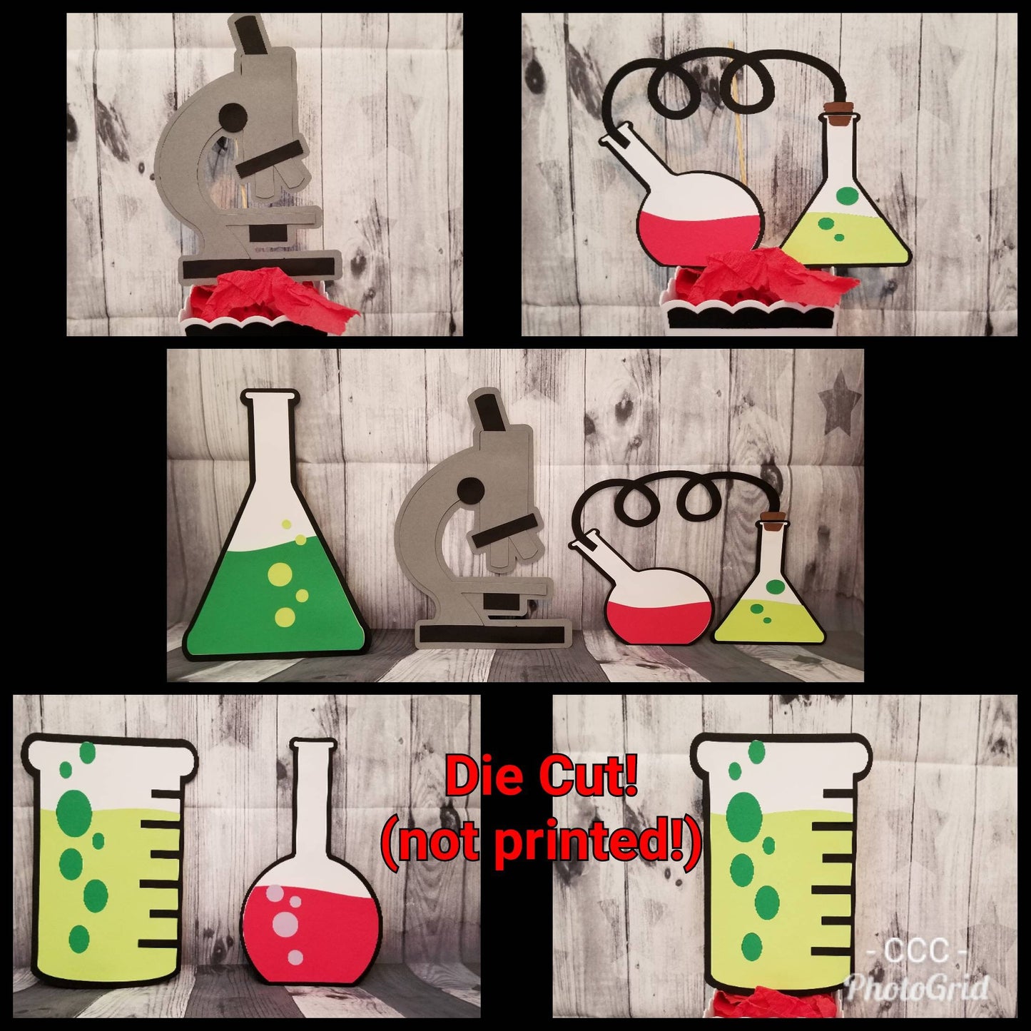 MAD SCIENTIST SCIENCE Centerpiece Banner Stem School Unique theme Science Birthday Scientist Party Cupcake Toppers Baby Shower