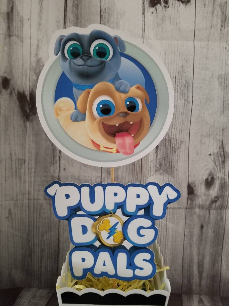 PUPPY DOG PALS Centerpiece Cutouts Rollie Bingo Disney Dogs Puppy