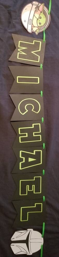 BABY YODA MANDALORIAN banner Star Wars The Child