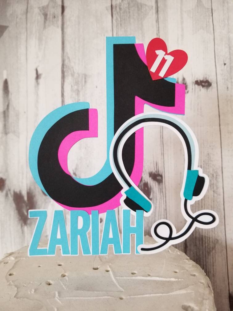 TIKTOK tik tok cake topper ANY AGE