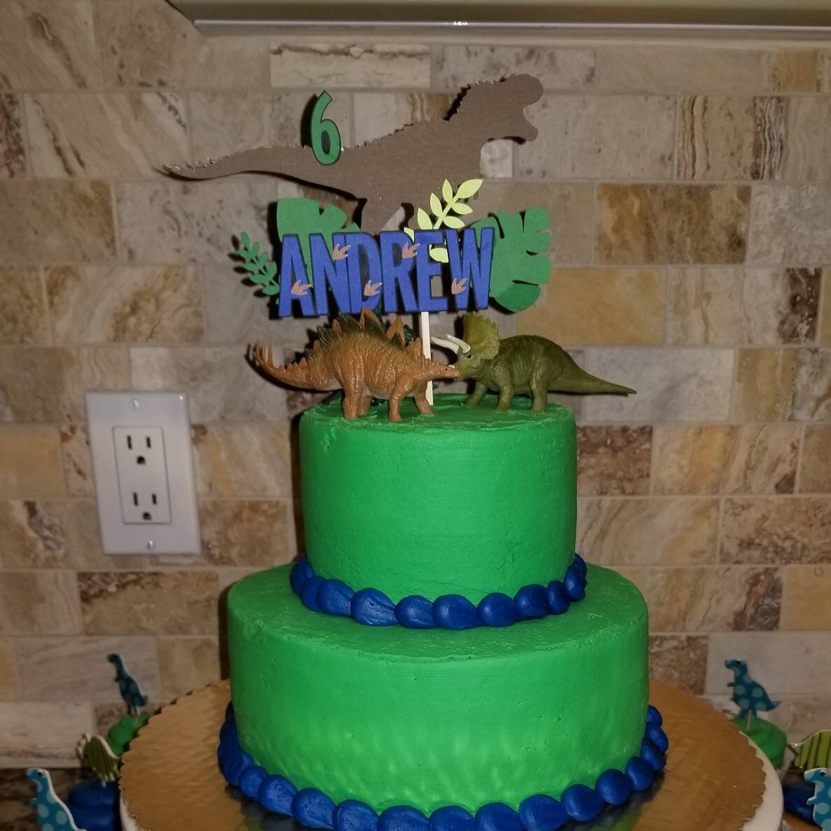 DINOSAUR CAKE TOPPER Dino Topper Dino cake