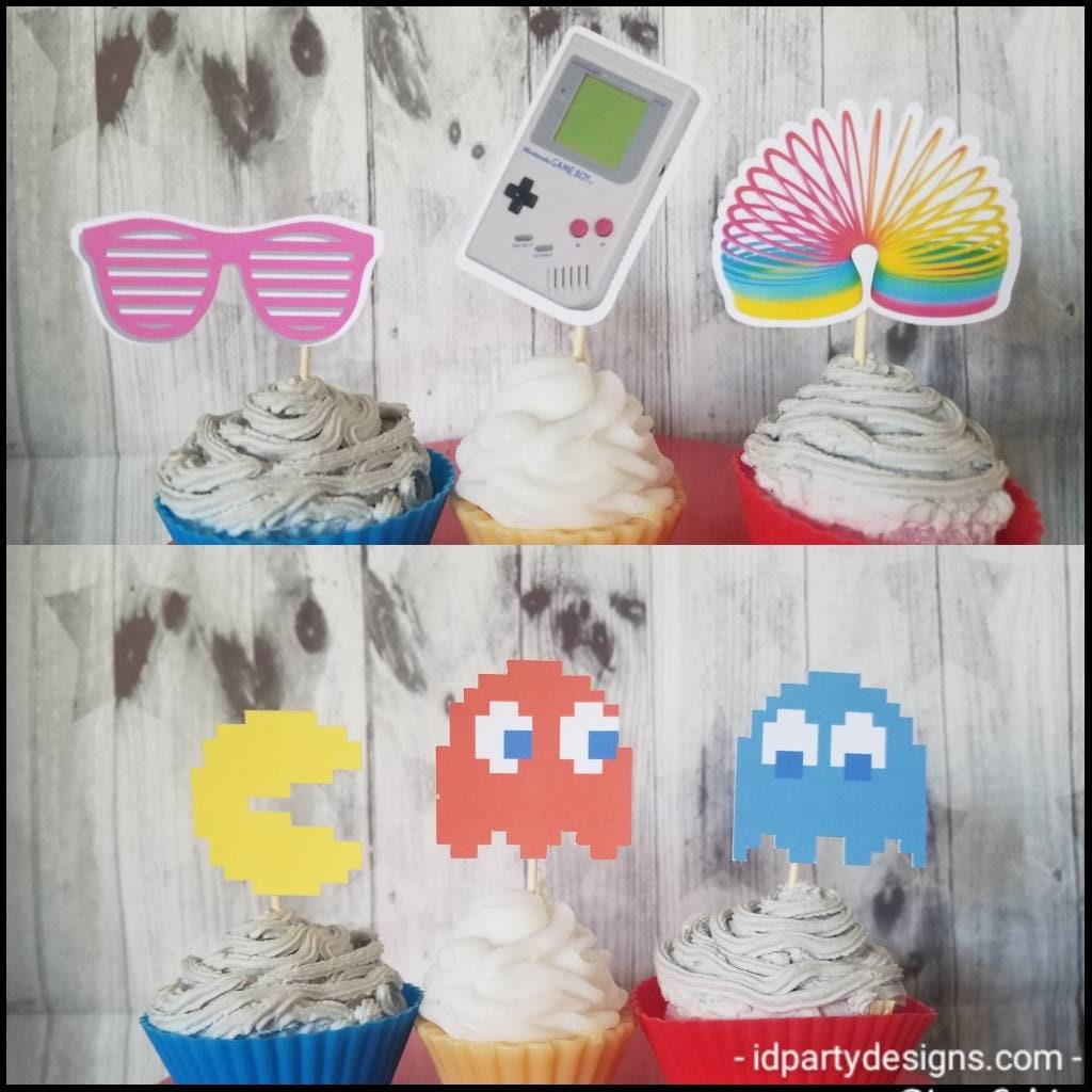 90s HIP HOP BIRTHDAY Cupcake Toppers Fresh Prince Boom Box 90s Themed I love the 90s