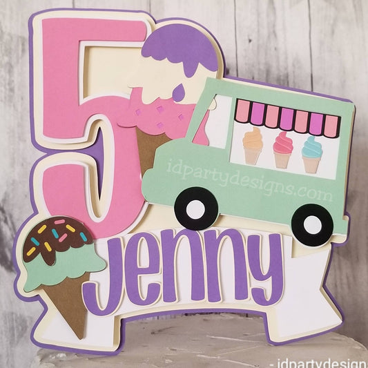 ICE CREAM TRUCK Ice Cream Party Sweet Shop Sweet Shoppe Ice Cream Birthday Party Ice Cream You Scream Two Scoops