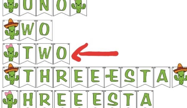 UNO CACTUS FIESTA Two Three-esta Mexican Latin