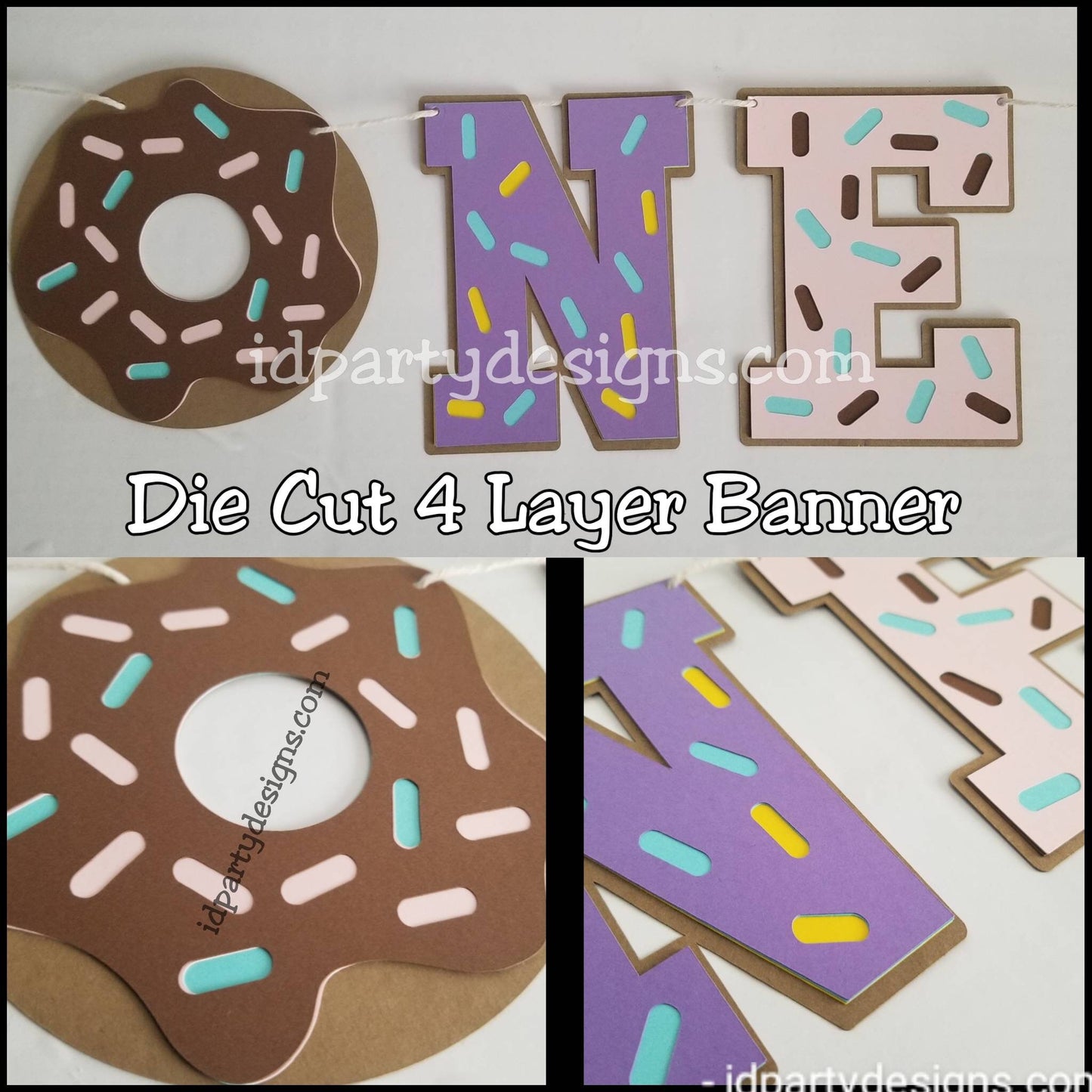 DONUT GROW UP Donut One Banner First Birthday Ideas Sweet Birthday Baking Birthday Sprinkled with Love