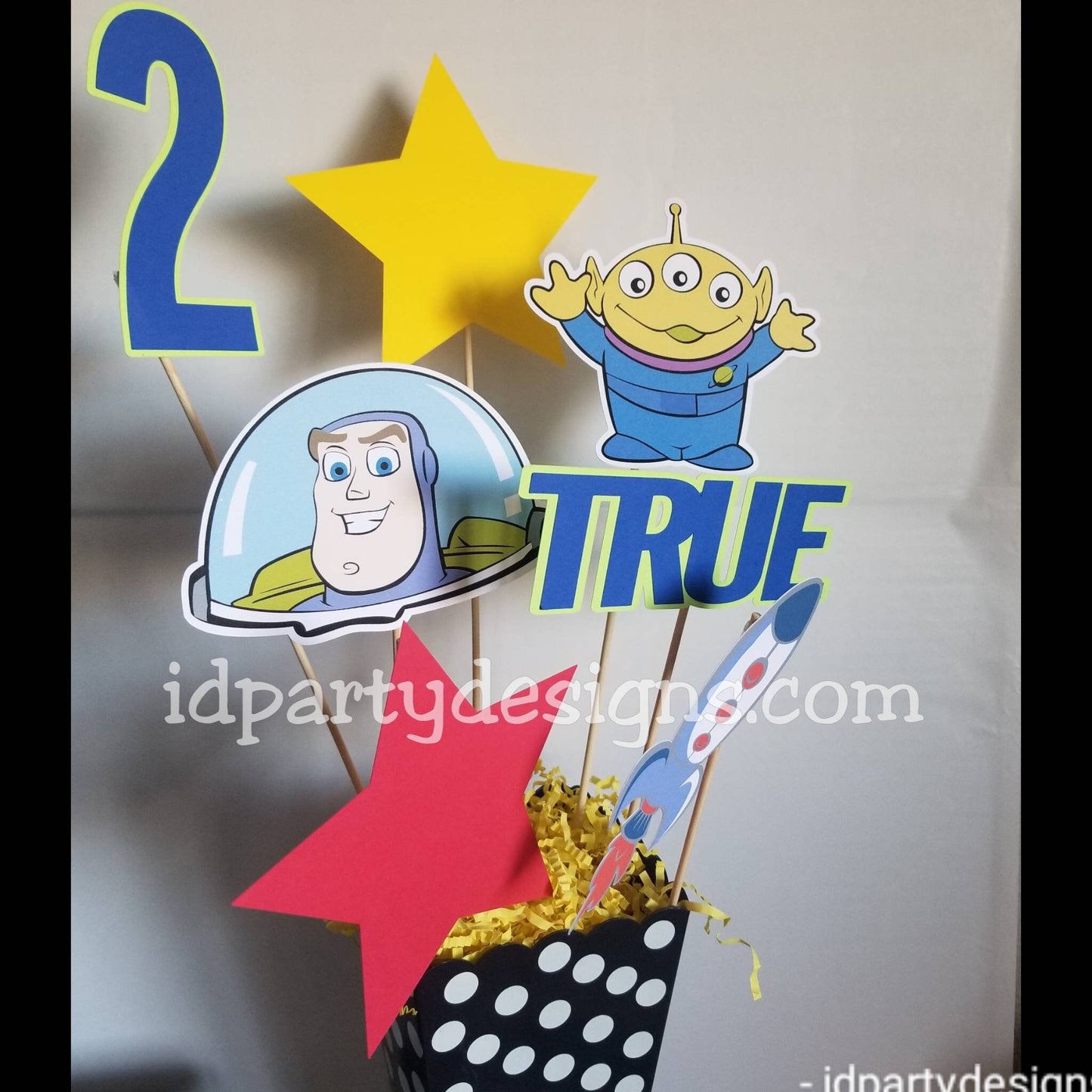 TOY STORY Centerpiece Woody Jesse Cow print Pizza Planet Space To Infinity and Beyond Buzz Lightyear Half Birthday