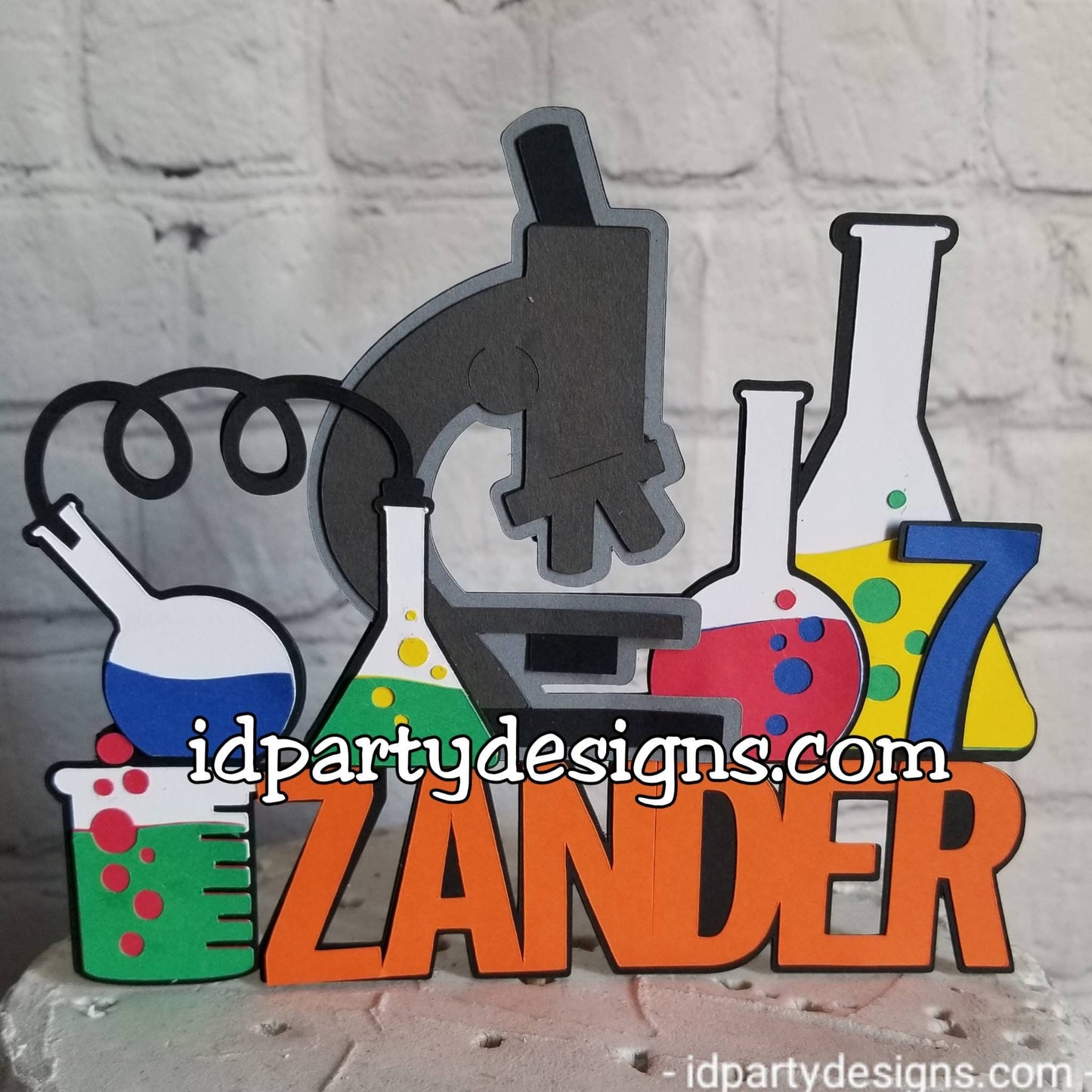 MAD SCIENTIST SCIENCE Cake Topper Banner Stem School Unique theme Science Birthday Scientist Party Cupcake Toppers Baby Shower