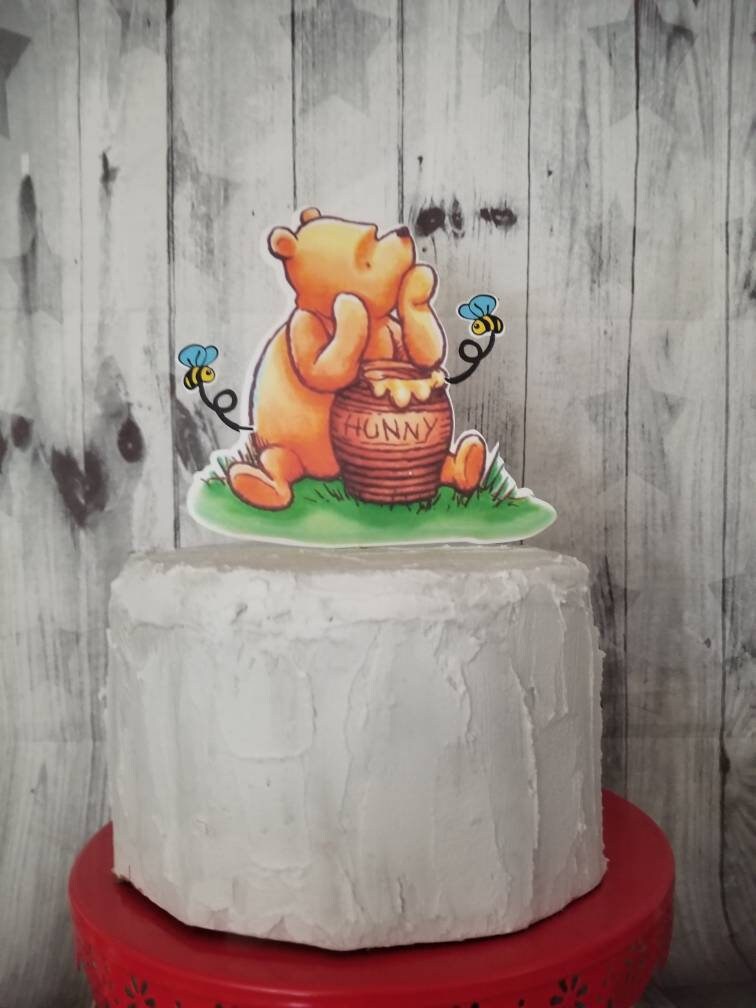 WINNIE THE POOH Cake Topper Birthday Winnie the Pooh Birthday Baby Pooh Baby Piglet Baby Tigger Baby Eeyore
