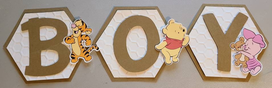 WINNIE THE POOH Banner Baby Shower Winnie the Pooh Birthday Baby Pooh Baby Piglet Baby Tigger Baby Eeyore